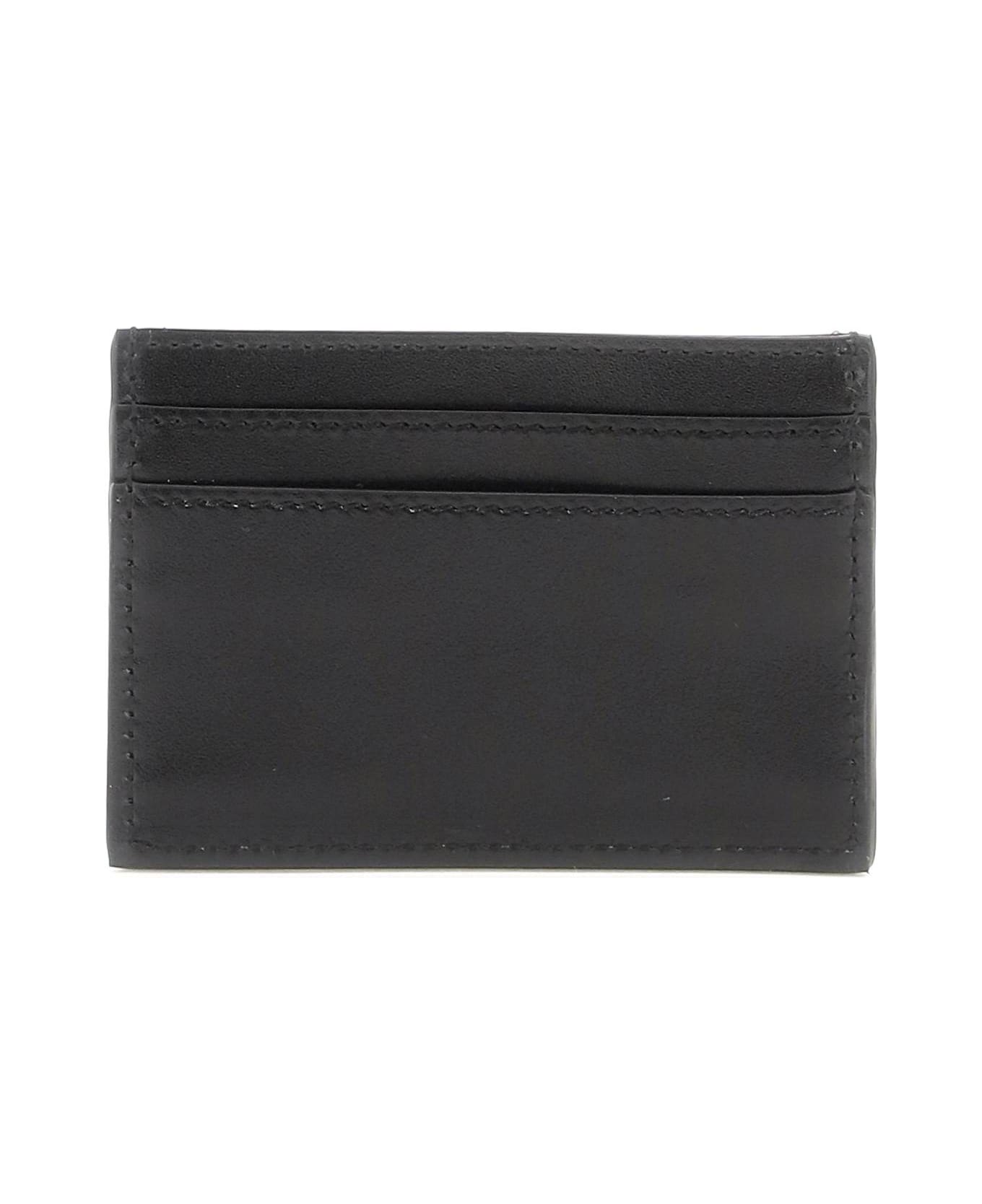 Versace Greca Goddess Leather Card Holder - black 財布
