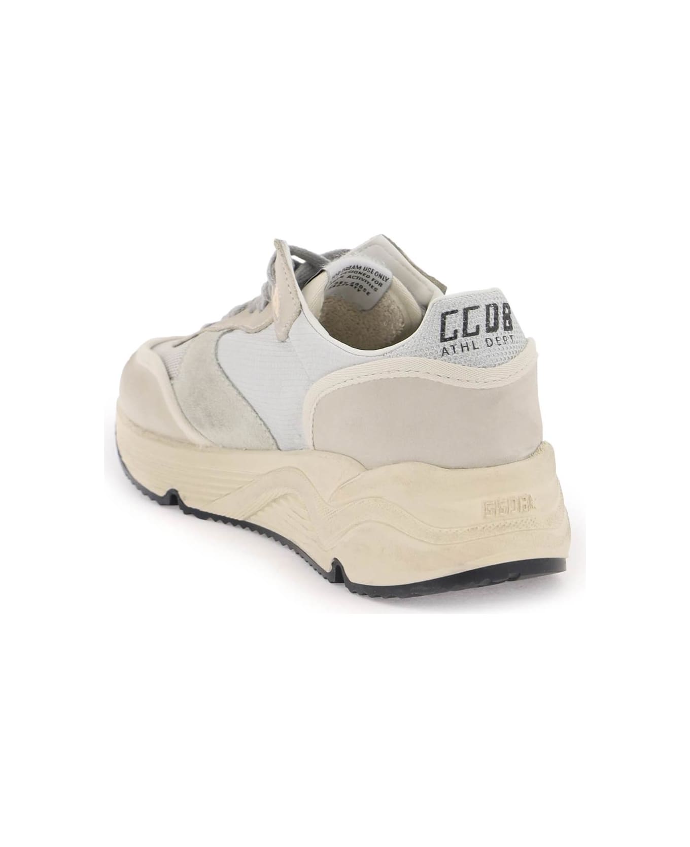 Golden Goose Running Sole Sneakers - Silver/ice/butter cream