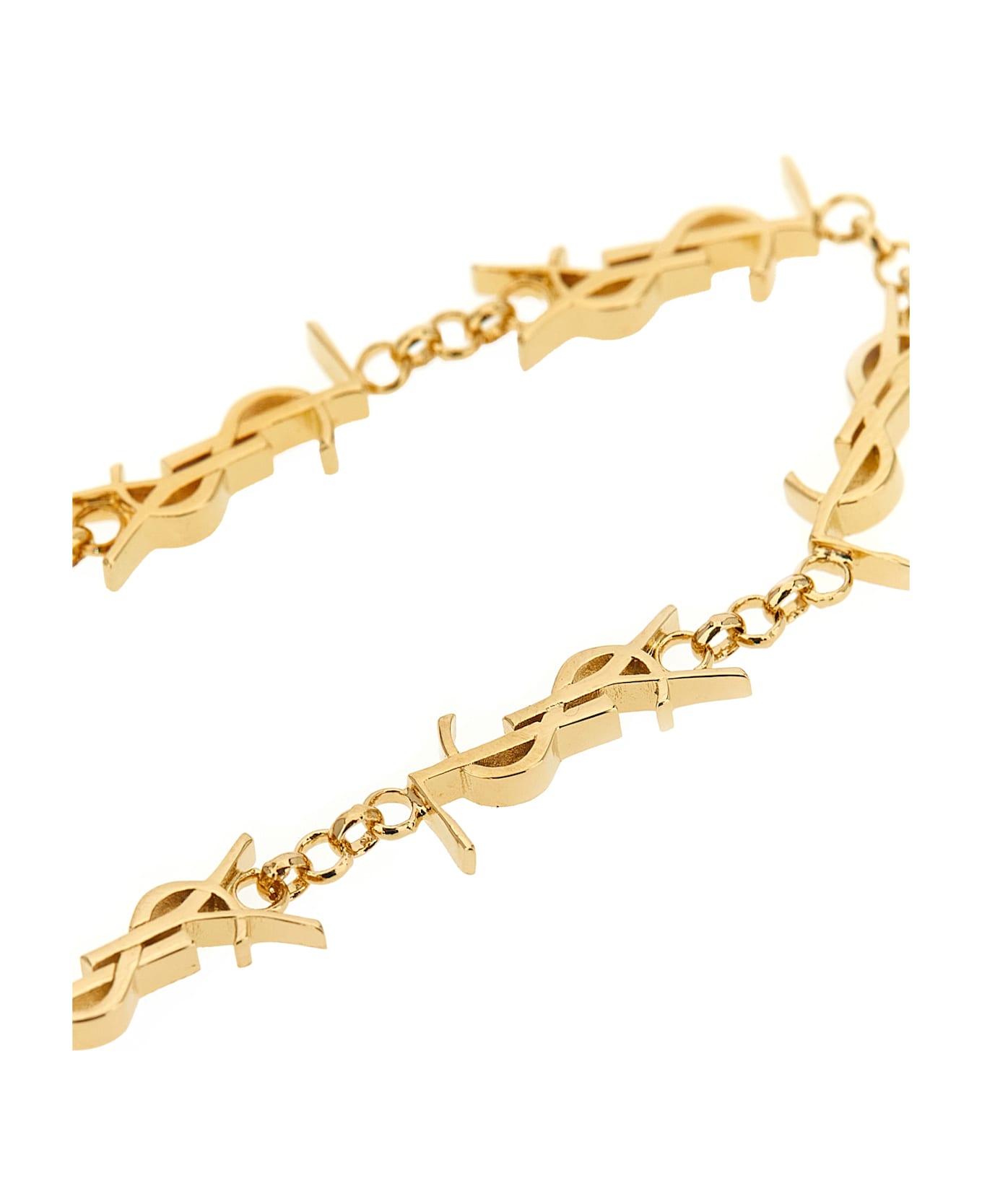 Saint Laurent 
cassandre
 Multi-charm Bracelet - Gold