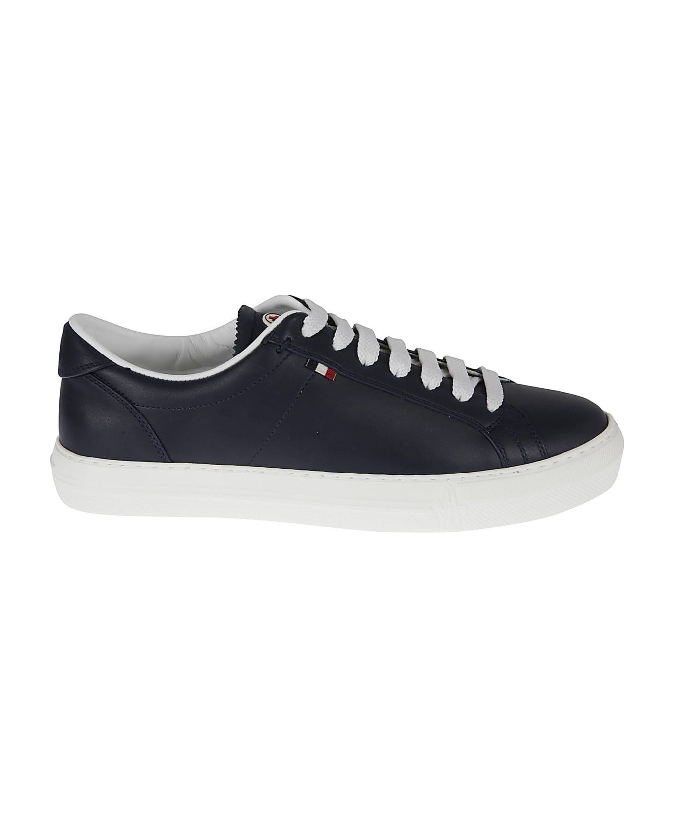 Moncler Monaco Leather Sneakers - Blue スニーカー