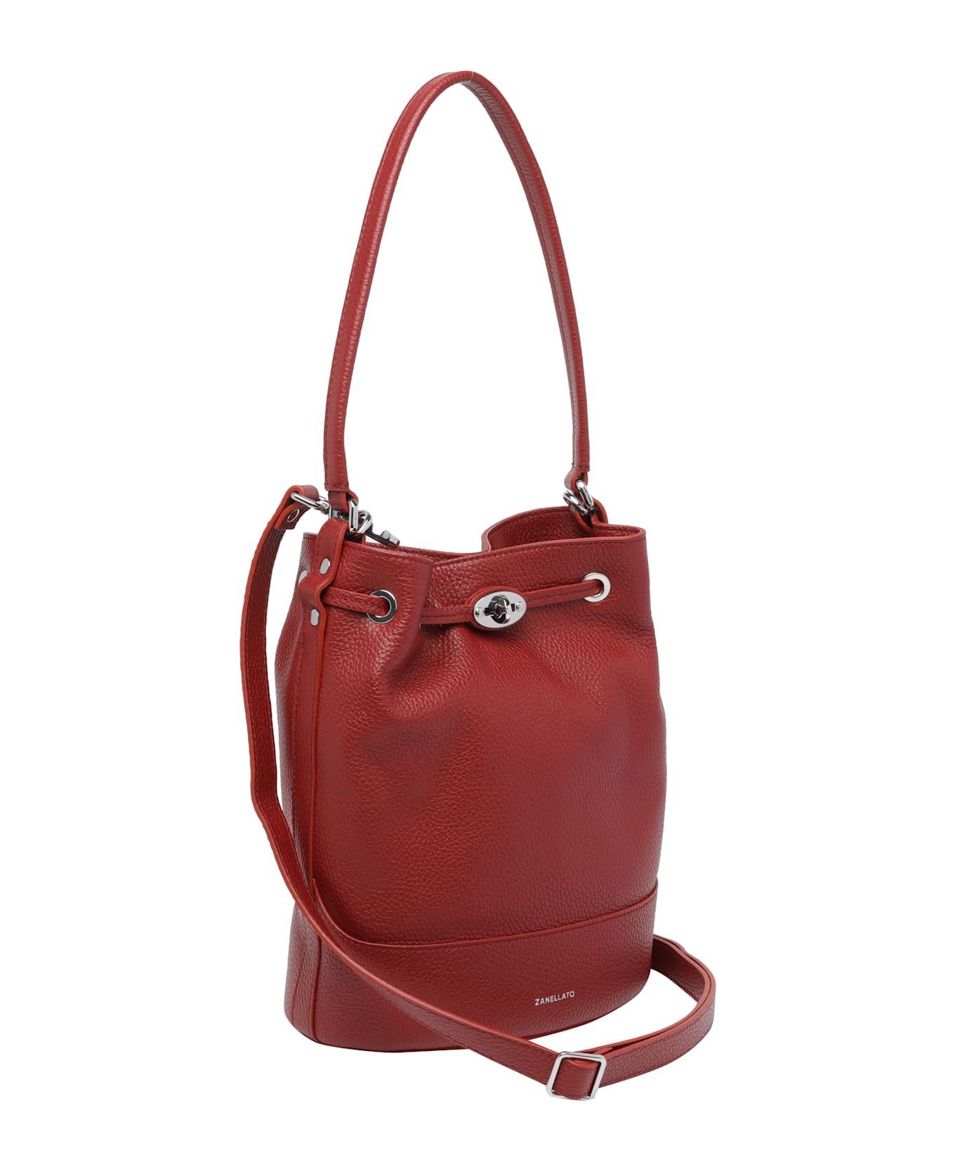 Zanellato Small Monda' Bucket Bag - Red