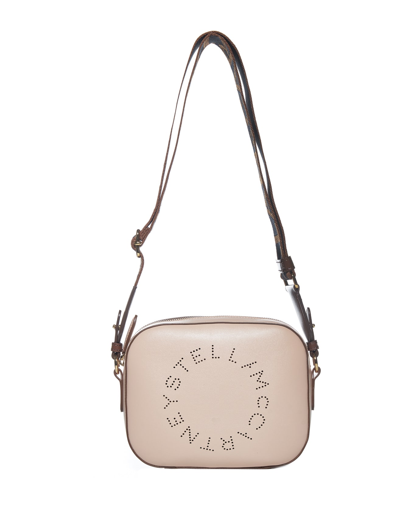 Stella McCartney Mini Camera Bag With Logo - Blush ショルダーバッグ