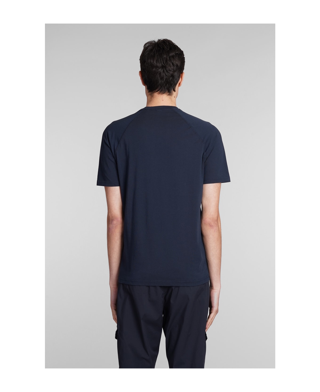 Aspesi Navy Blue Cotton T-shirt - blue