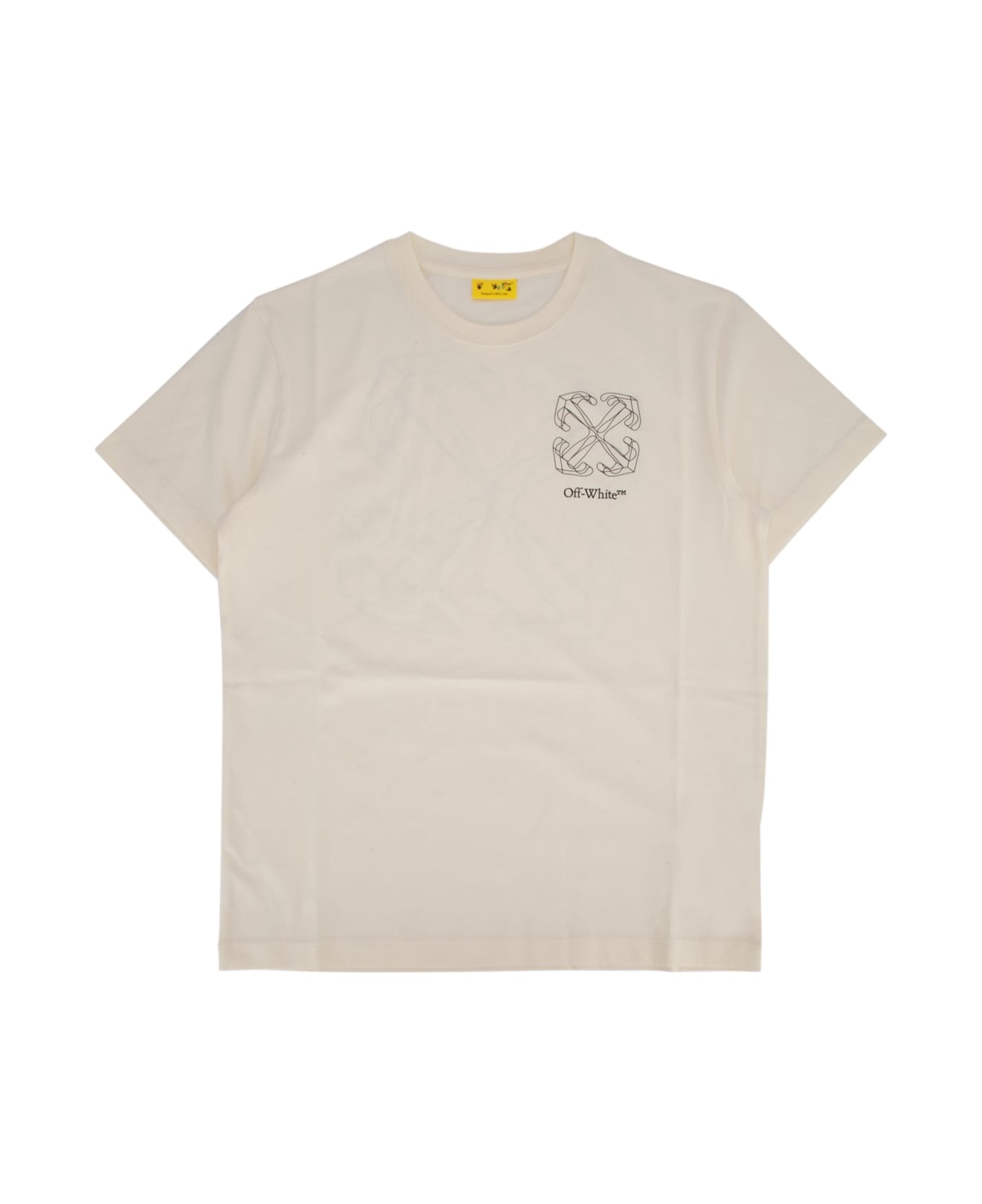 Off-White Arrow 3d Tee Ss Off White Black - OFFWHITE