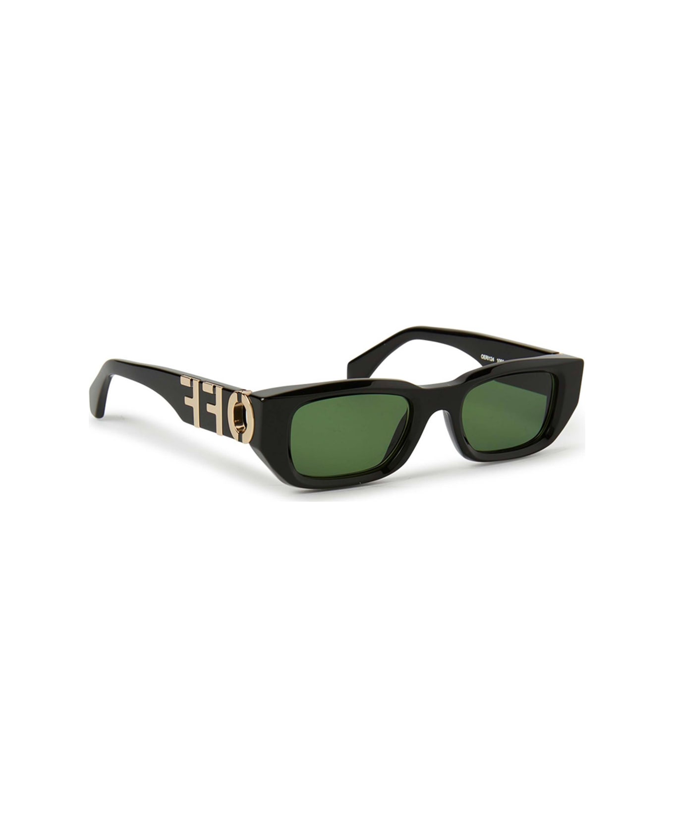 Off-White Oeri124 Fillmore 1055 Black Green Sunglasses - Nero サングラス
