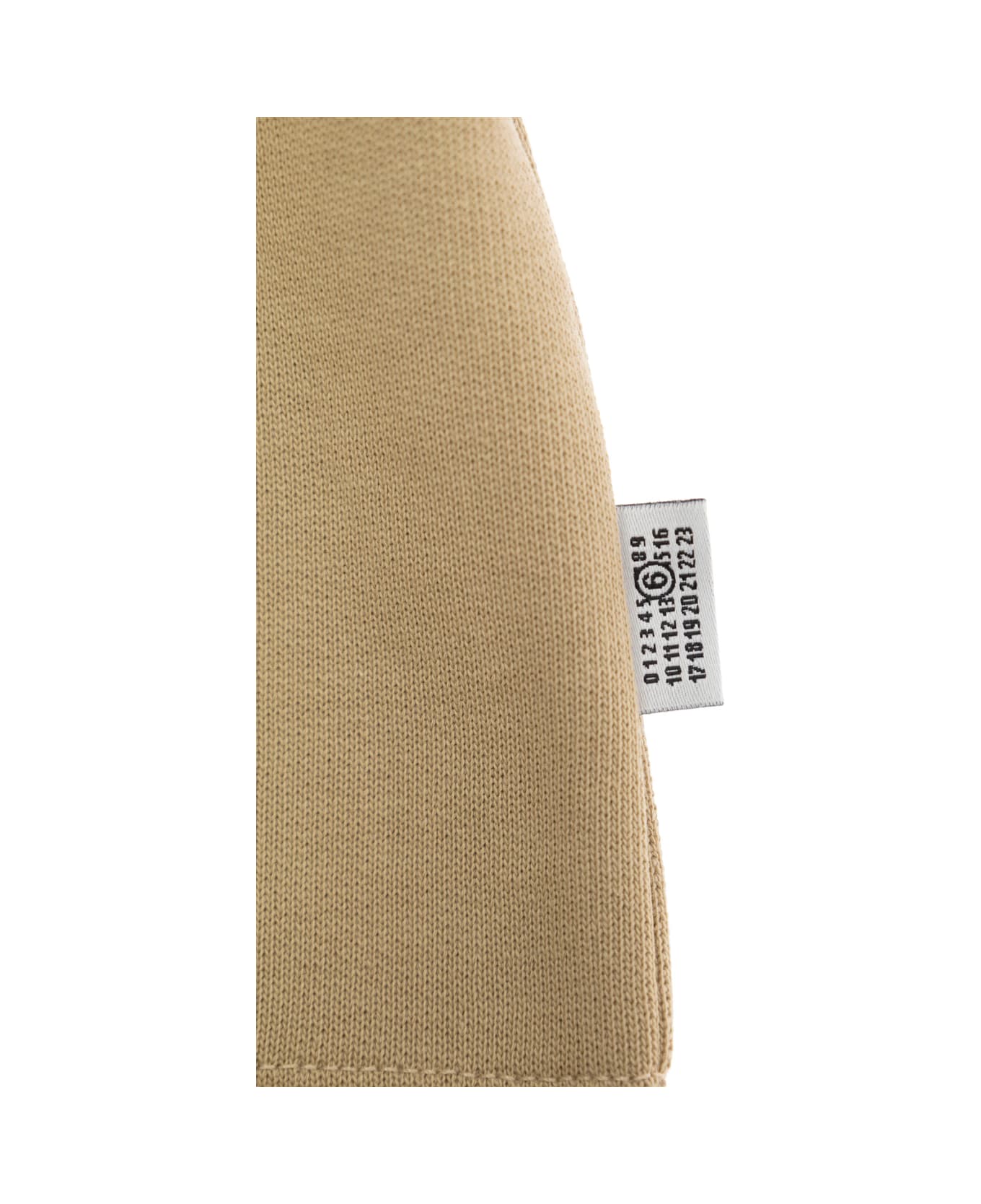 MM6 Maison Margiela Beige Hoodie With Kangaroo Pocket In Cotton Boy - Beige