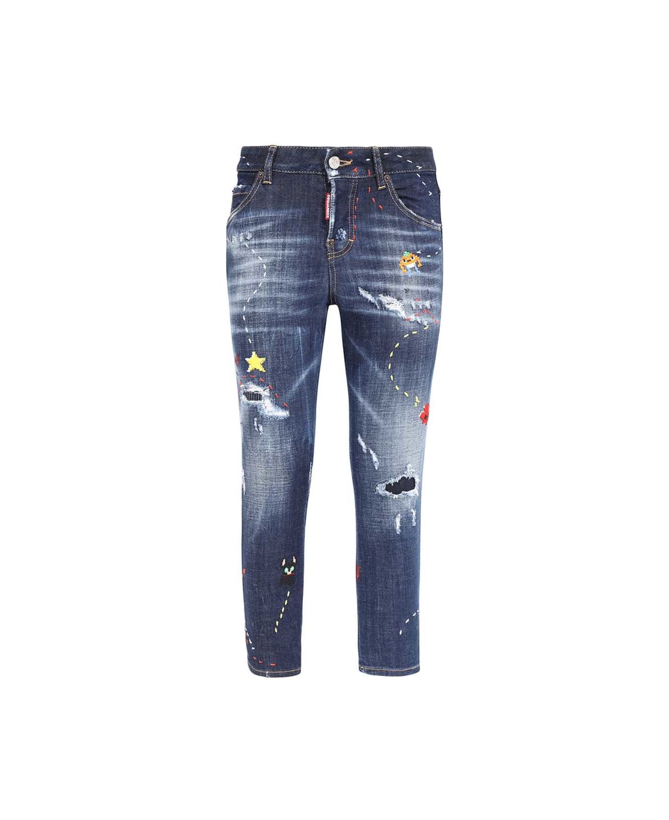 Dsquared2 Cool Girl Cropped Jeans - Denim