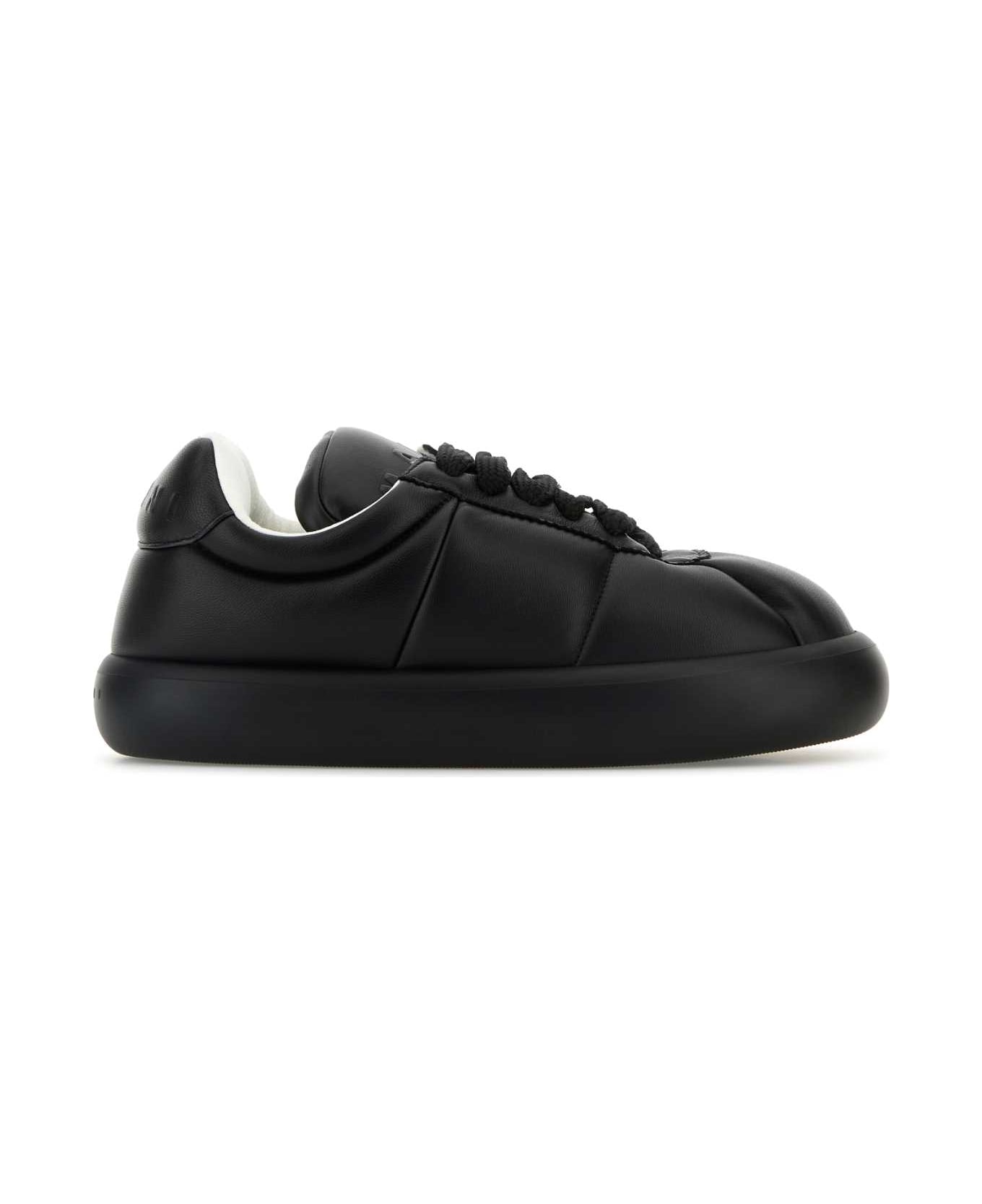 Marni Black Leather Bigfoot 2.0 Sneakers - 00N99