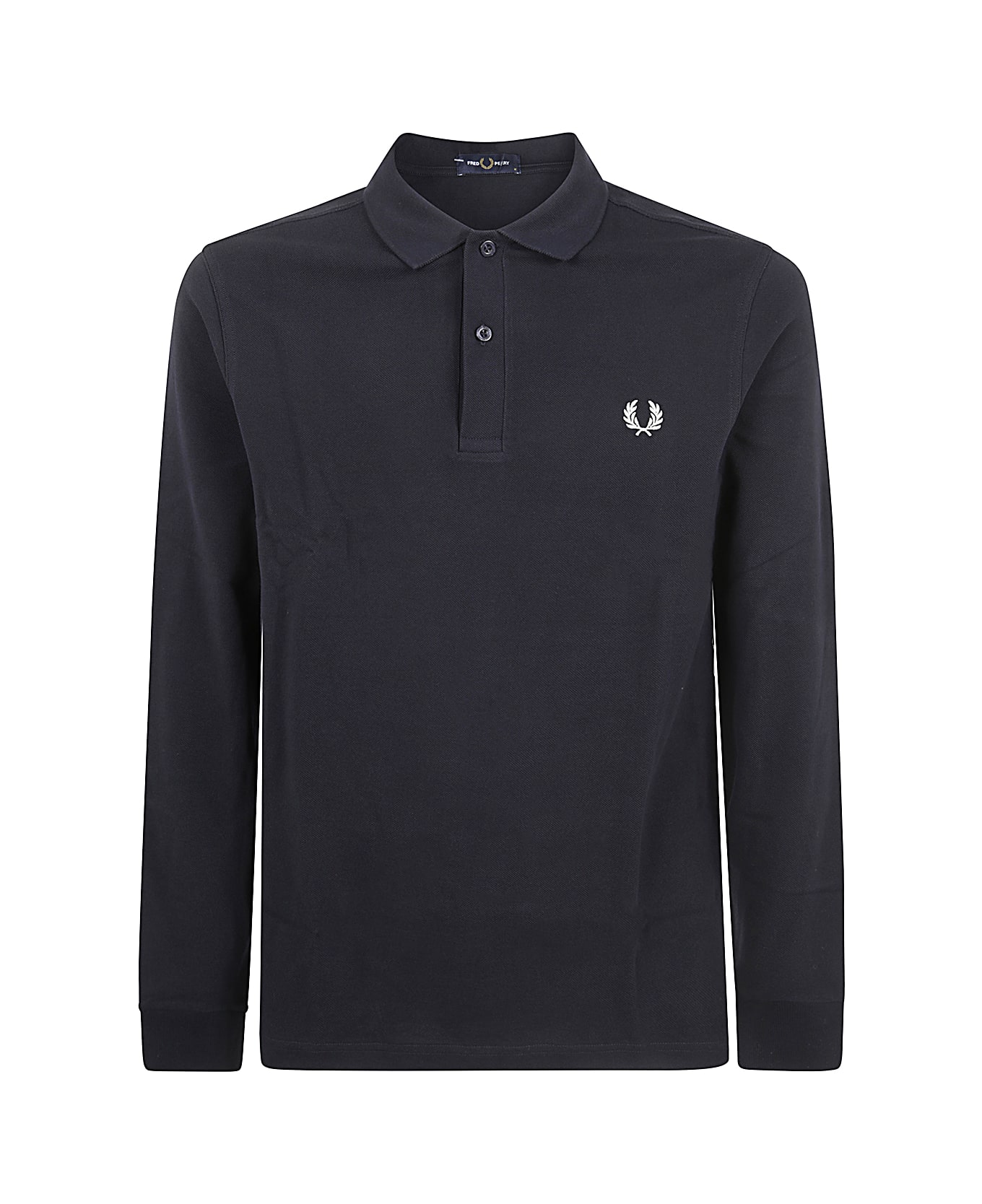 Fred Perry Long Sleeve Plain Shirt - Navy