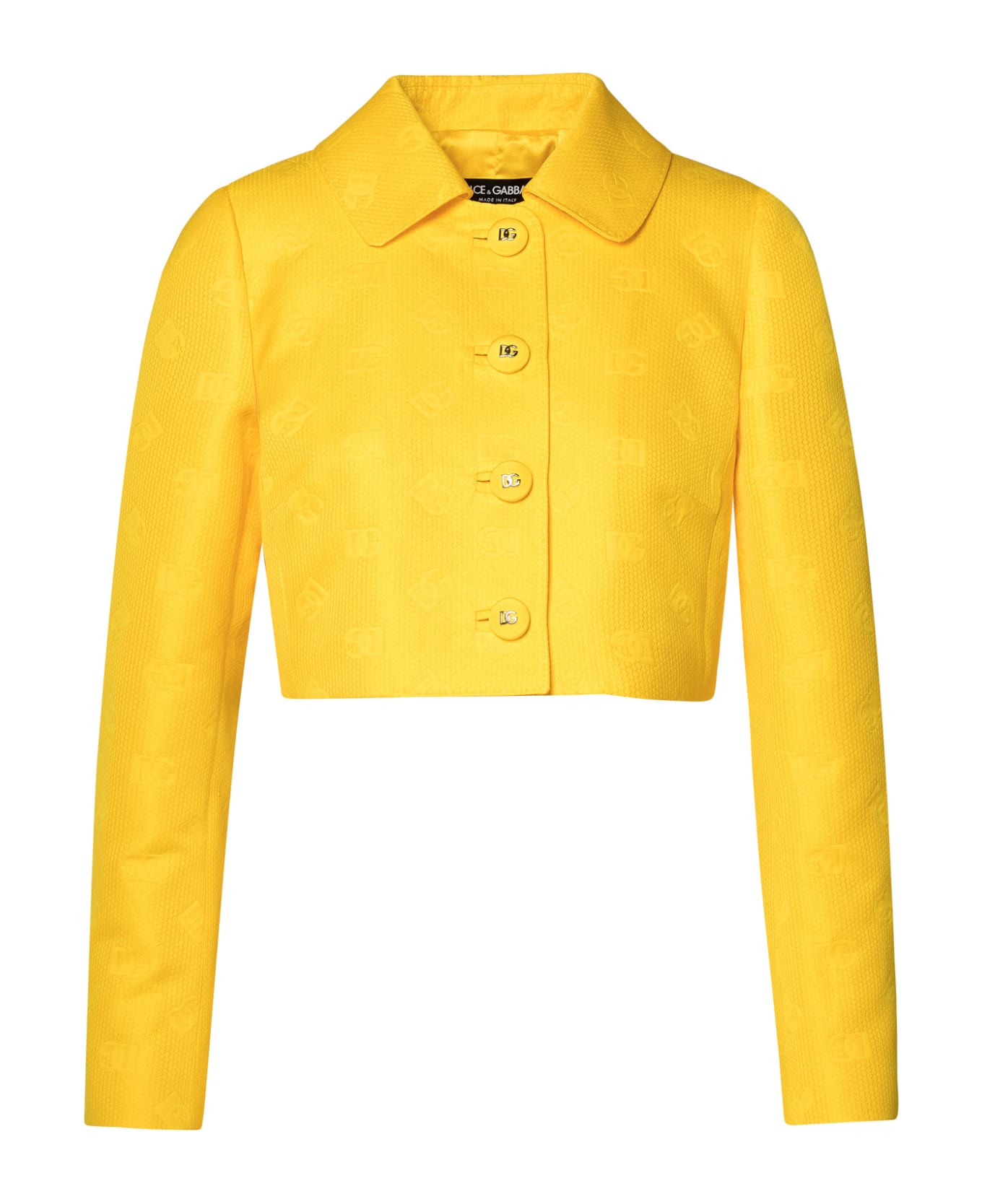Dolce & Gabbana Yellow Cotton Blend Jacket - Yellow ジャケット