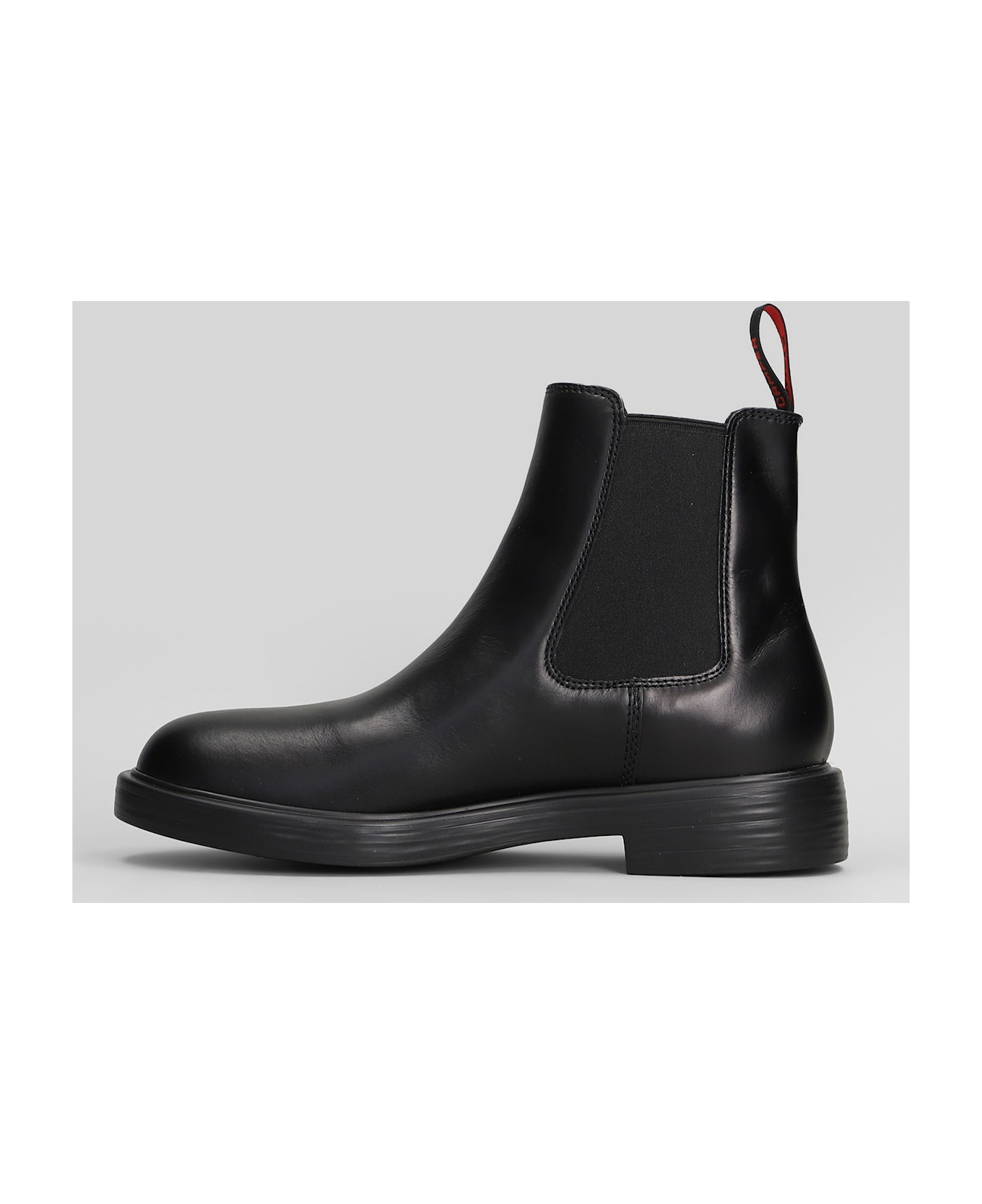 Camper Dean Ankle Boots In Black Leather - black