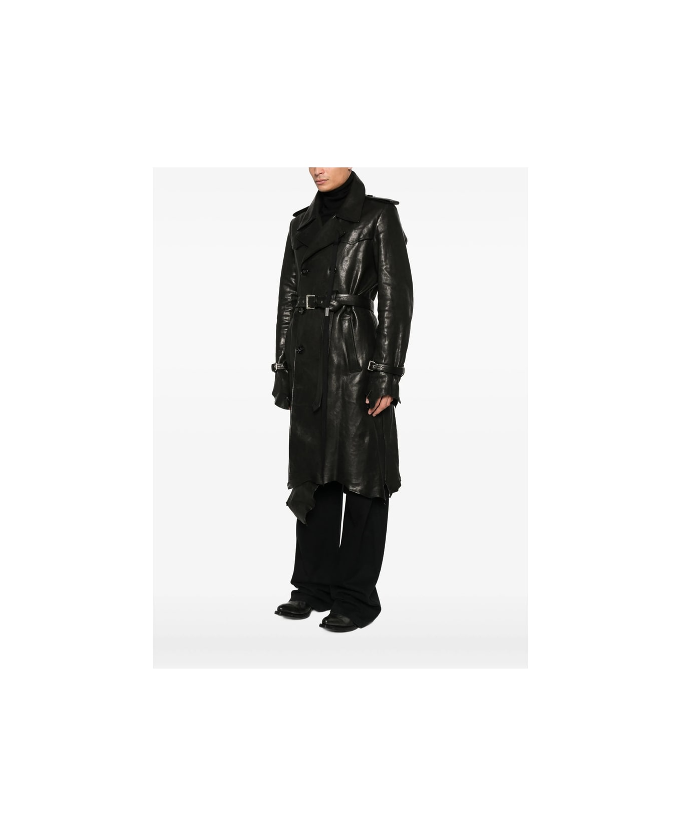Ann Demeulemeester Coat - BLACK