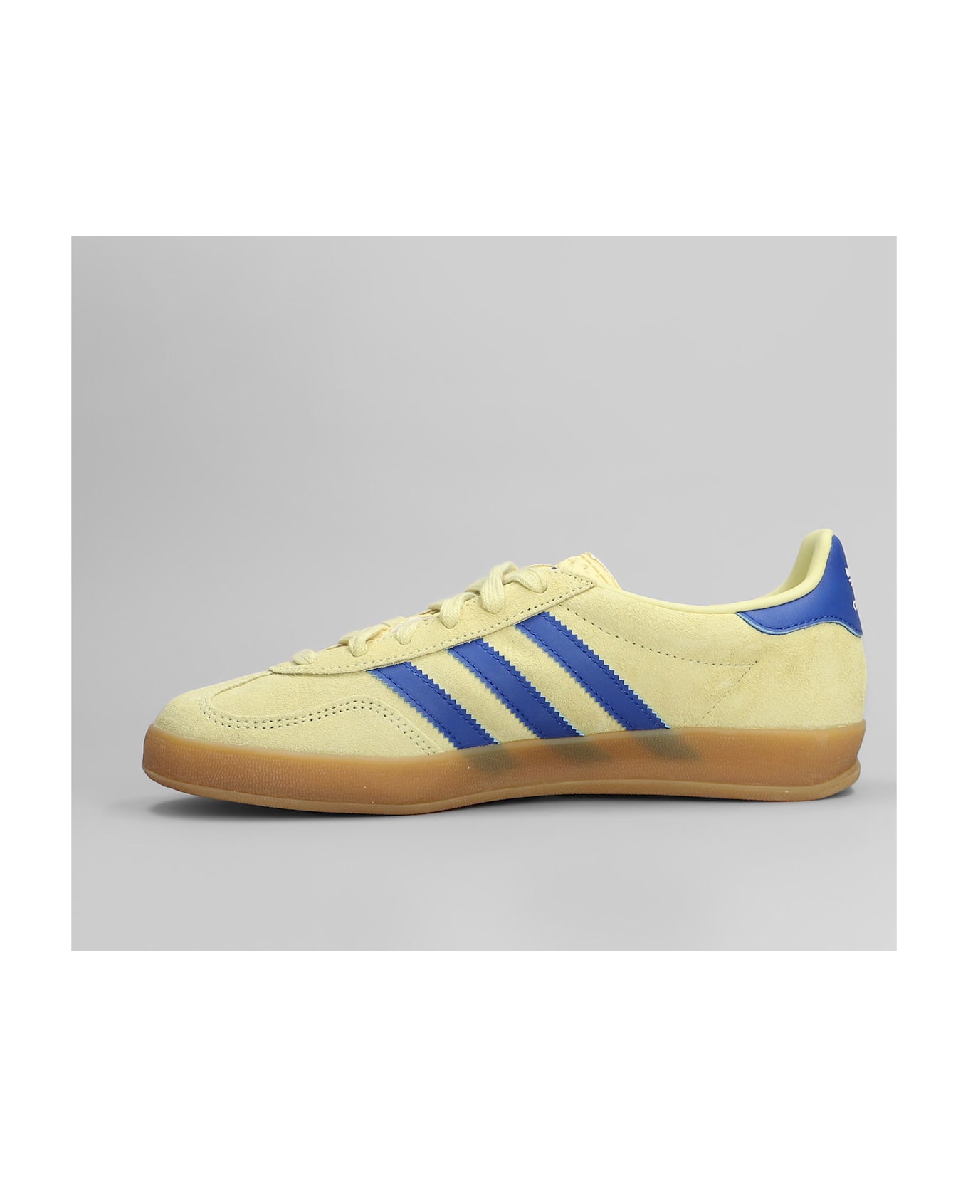 Adidas Gazelle Indoor Sneakers In Yellow Suede - yellow