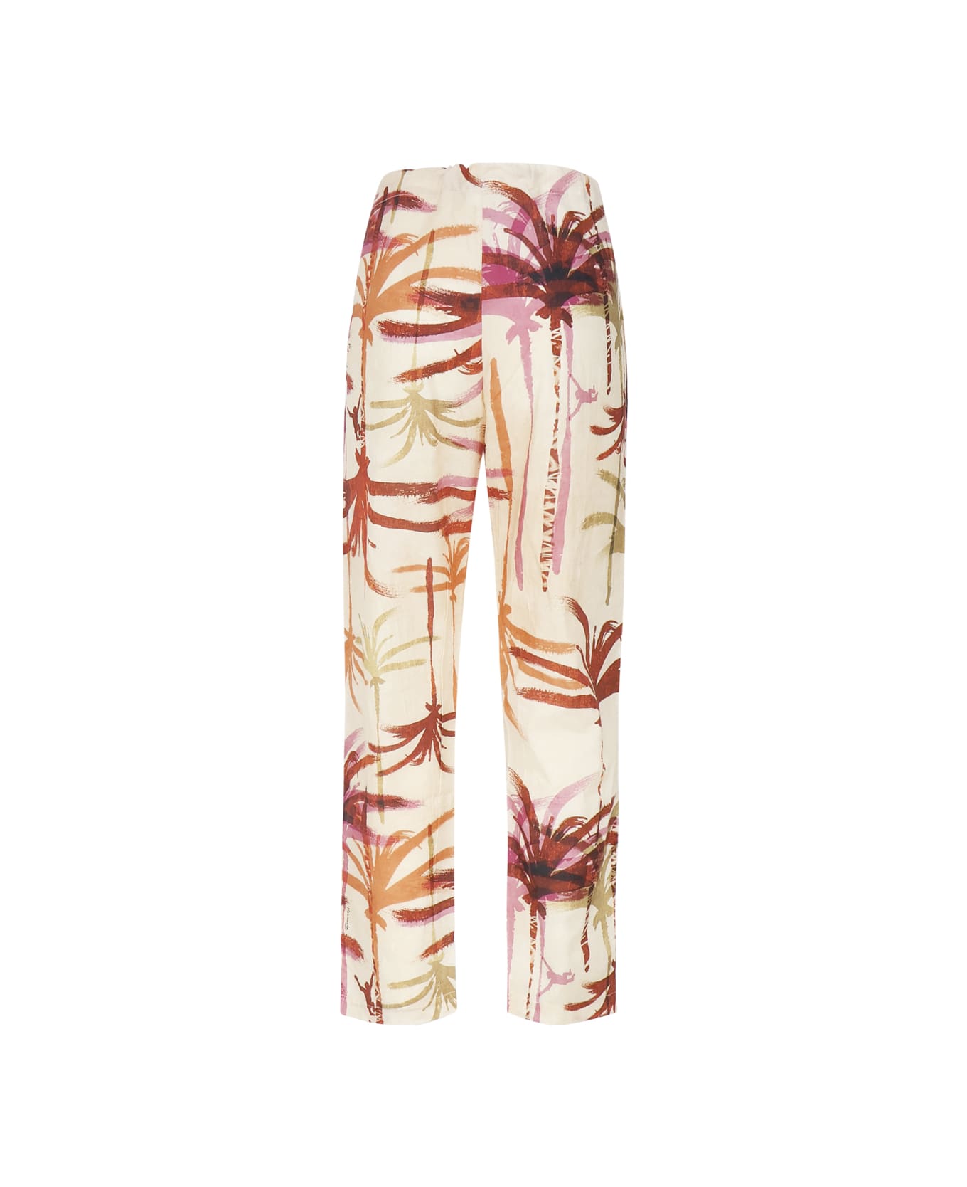 Mariuccia Milano Kids Fluid Trousers With Palm Print - Palm