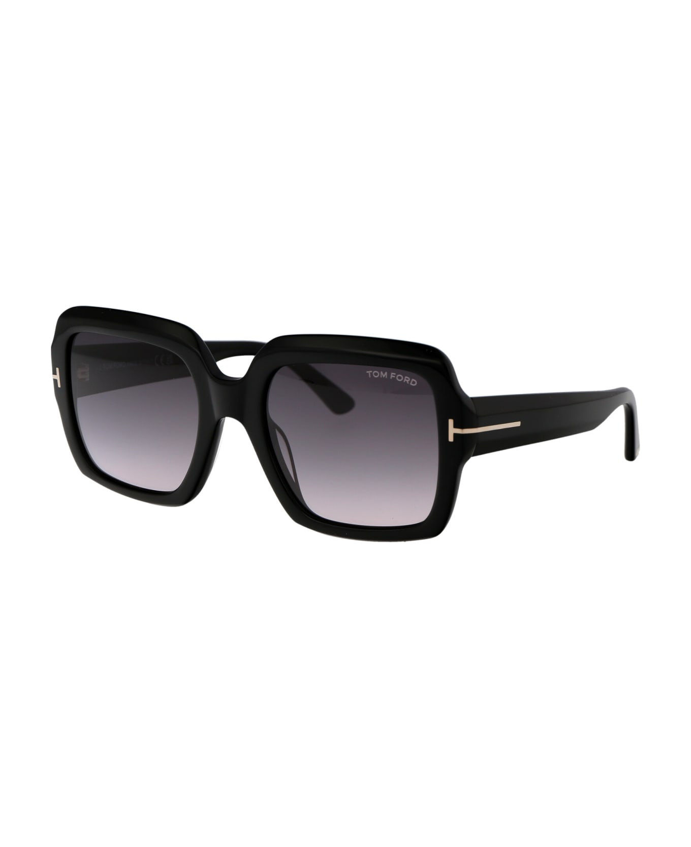Tom Ford Eyewear Kaya Sunglasses - 01B Nero Lucido / Fumo Grad