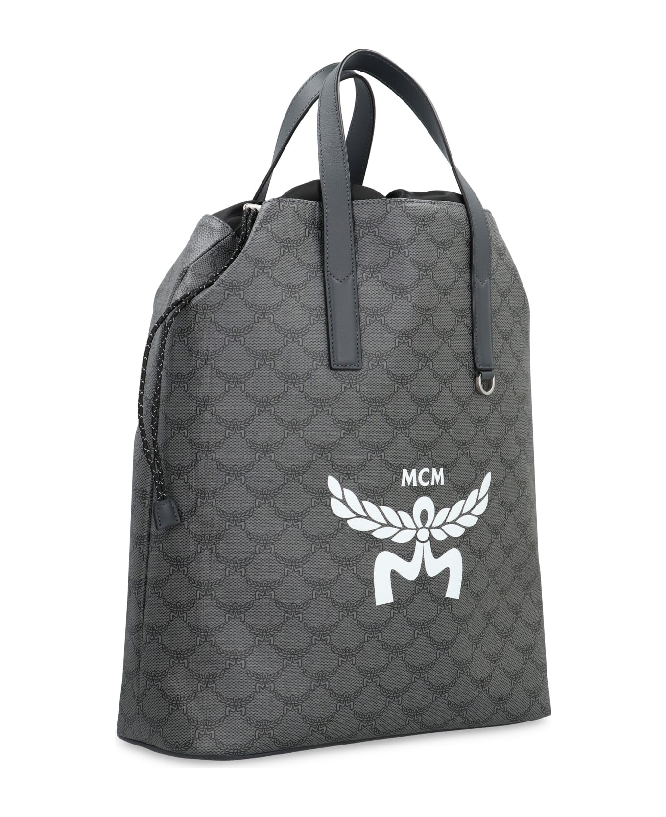 MCM Himmel Faux Leather Backpack - GREY