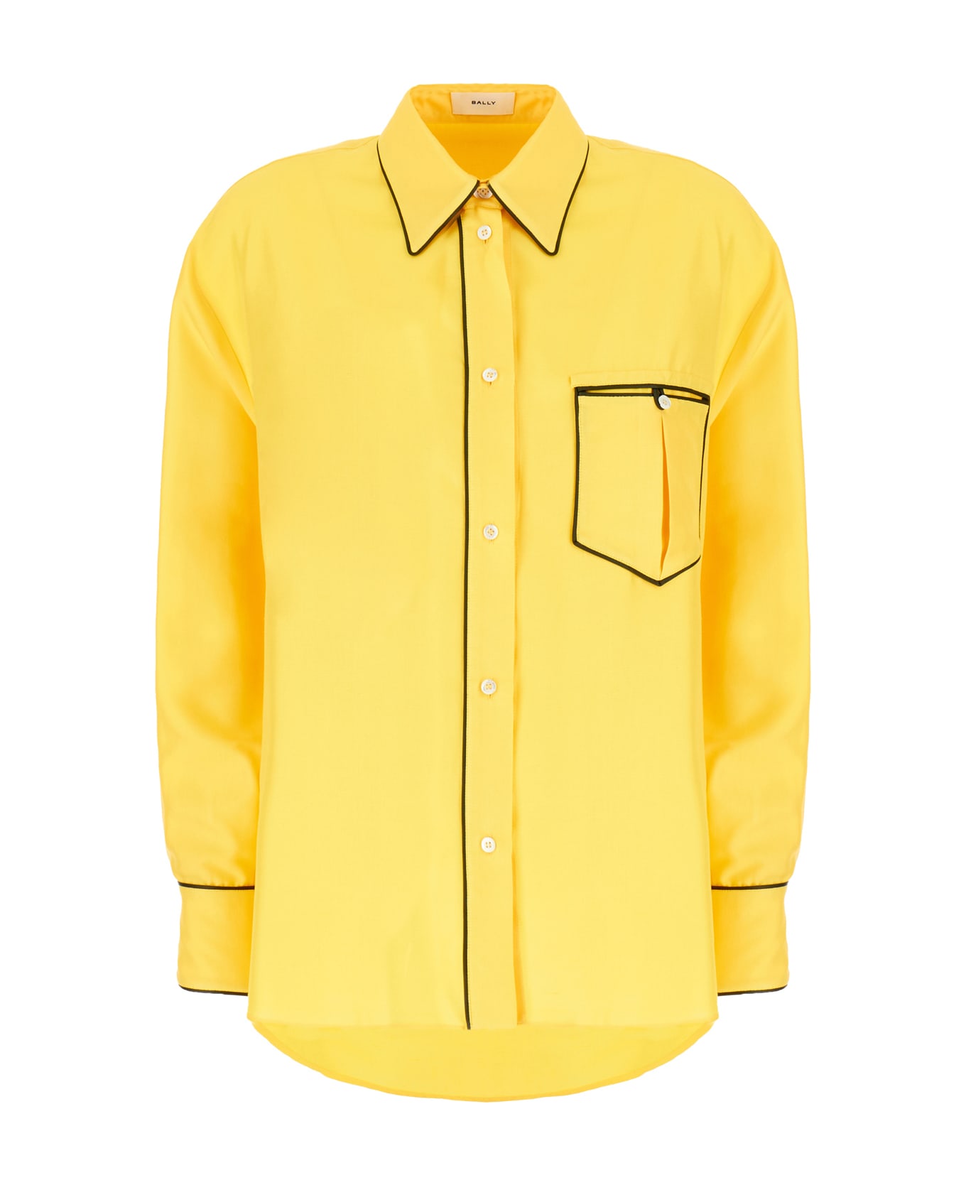 Bally Yellow Silk Shirt - U154
