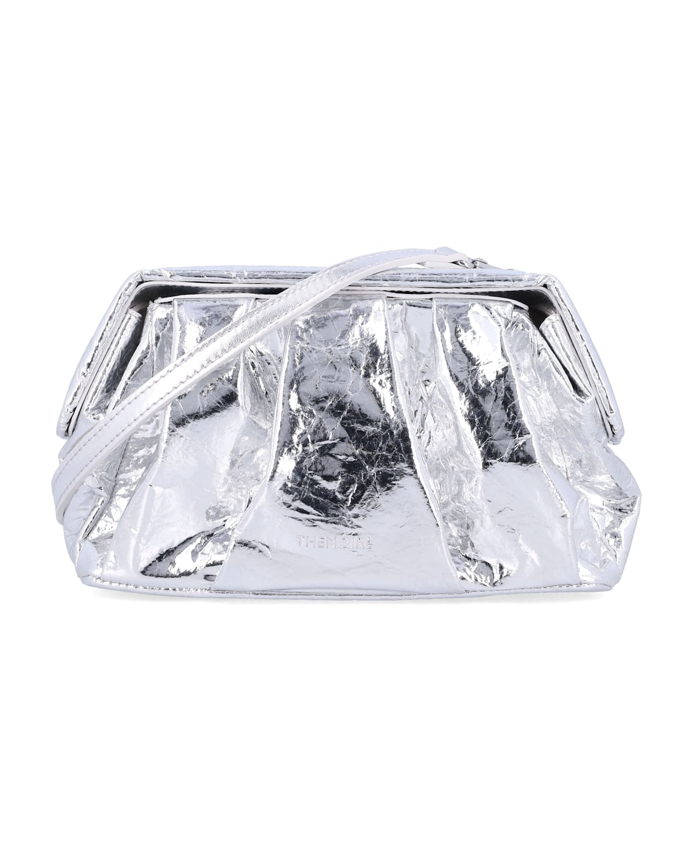 THEMOIRè Afrodite Metallic Silver Clutch - SILVER