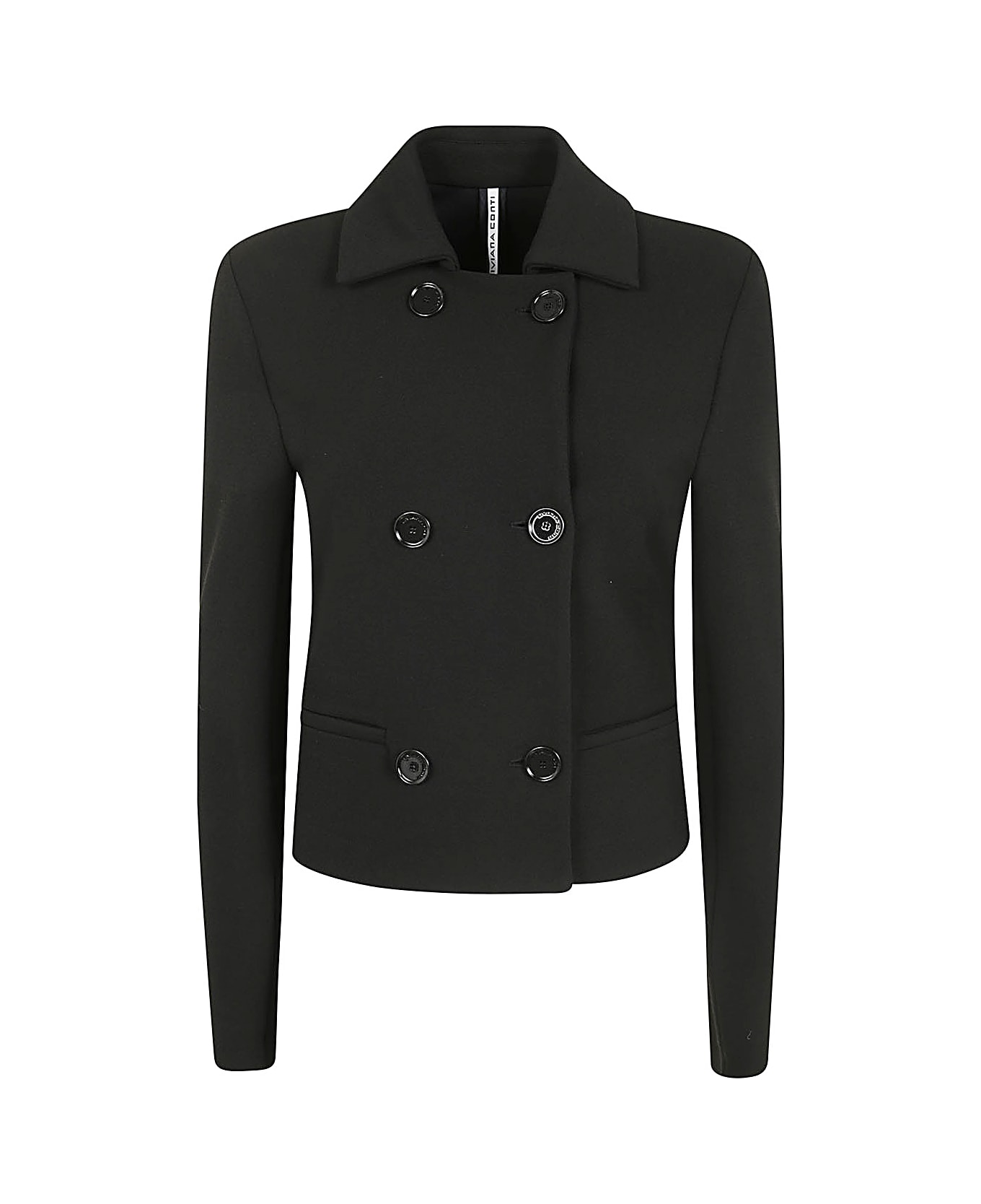 Liviana Conti Check Jacket - Black