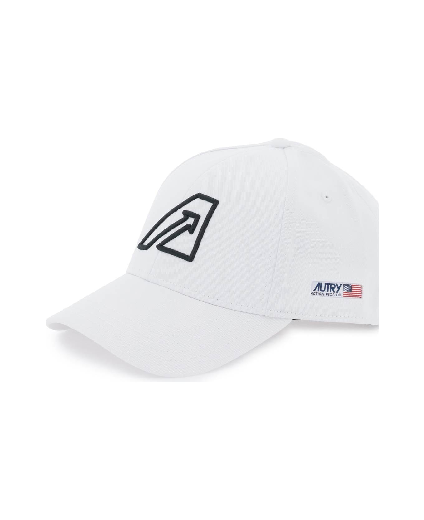 Autry White Cap With Logo - WHITE 帽子
