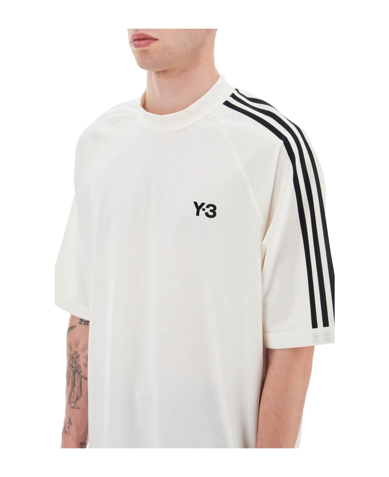 Y-3 3-stripes Crew-neck T-shirt - White