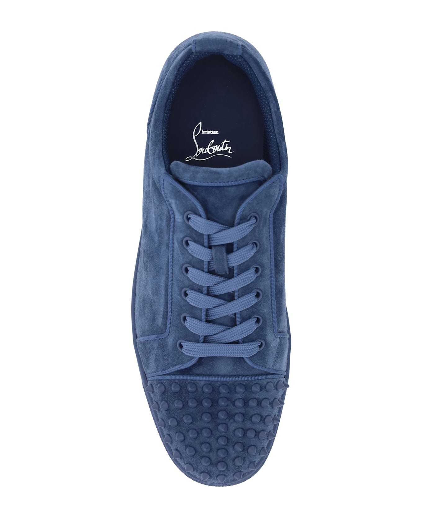 Christian Louboutin Louis Junior Spikes Orlato Sneakers - Denim/denim Mat