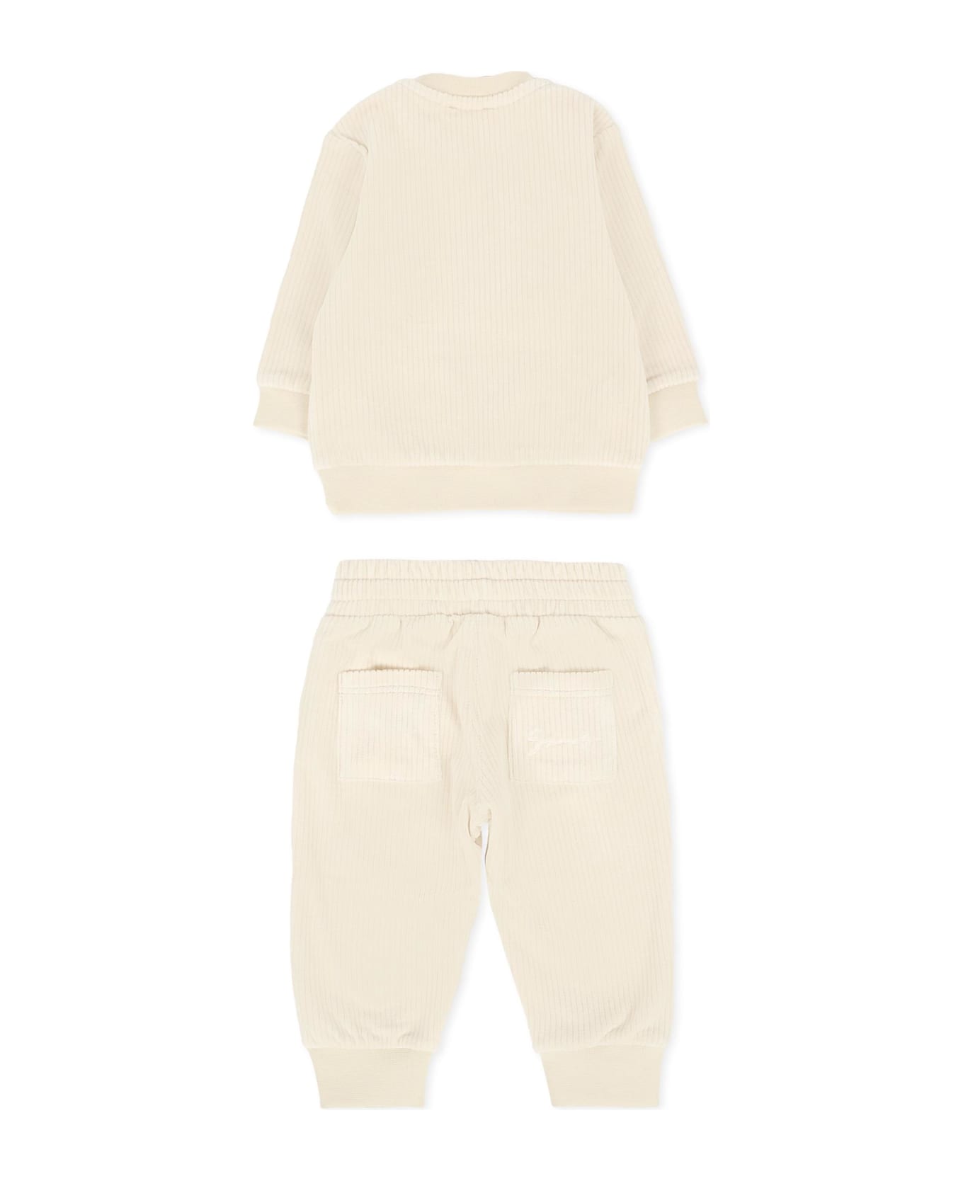 Givenchy Ivory Suit For Babykids With Logo - Ivory