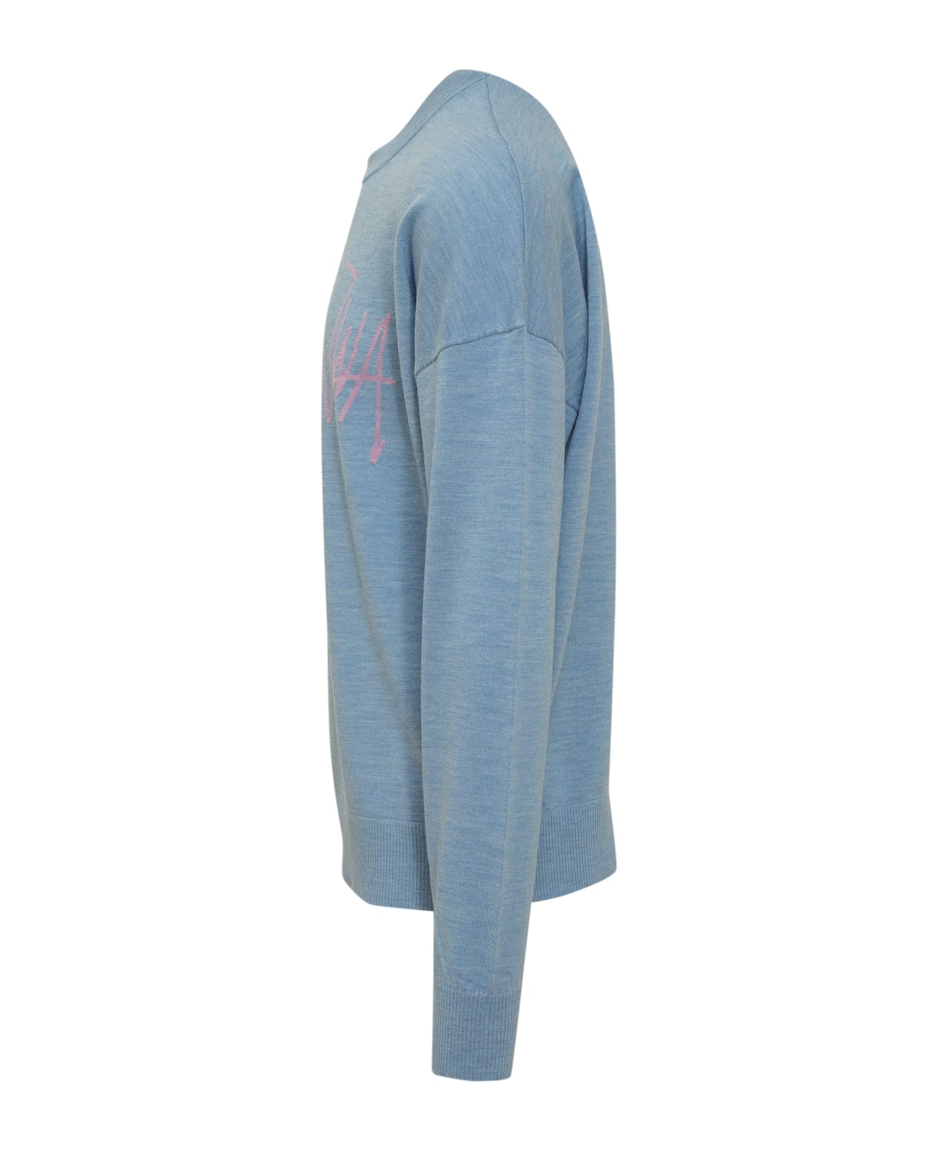 J.W. Anderson Sweater With Logo - DENIMBLU/LILAC