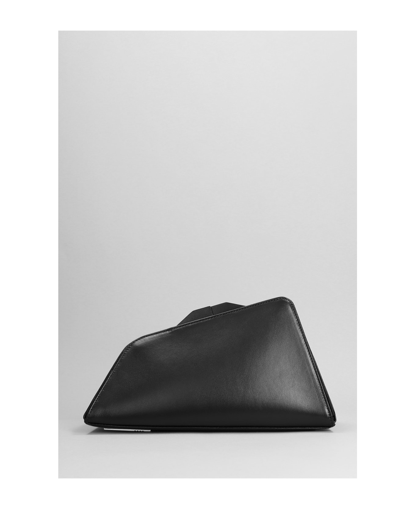 The Attico 8.30 Pm Hand Bag In Black Leather - Black クラッチバッグ