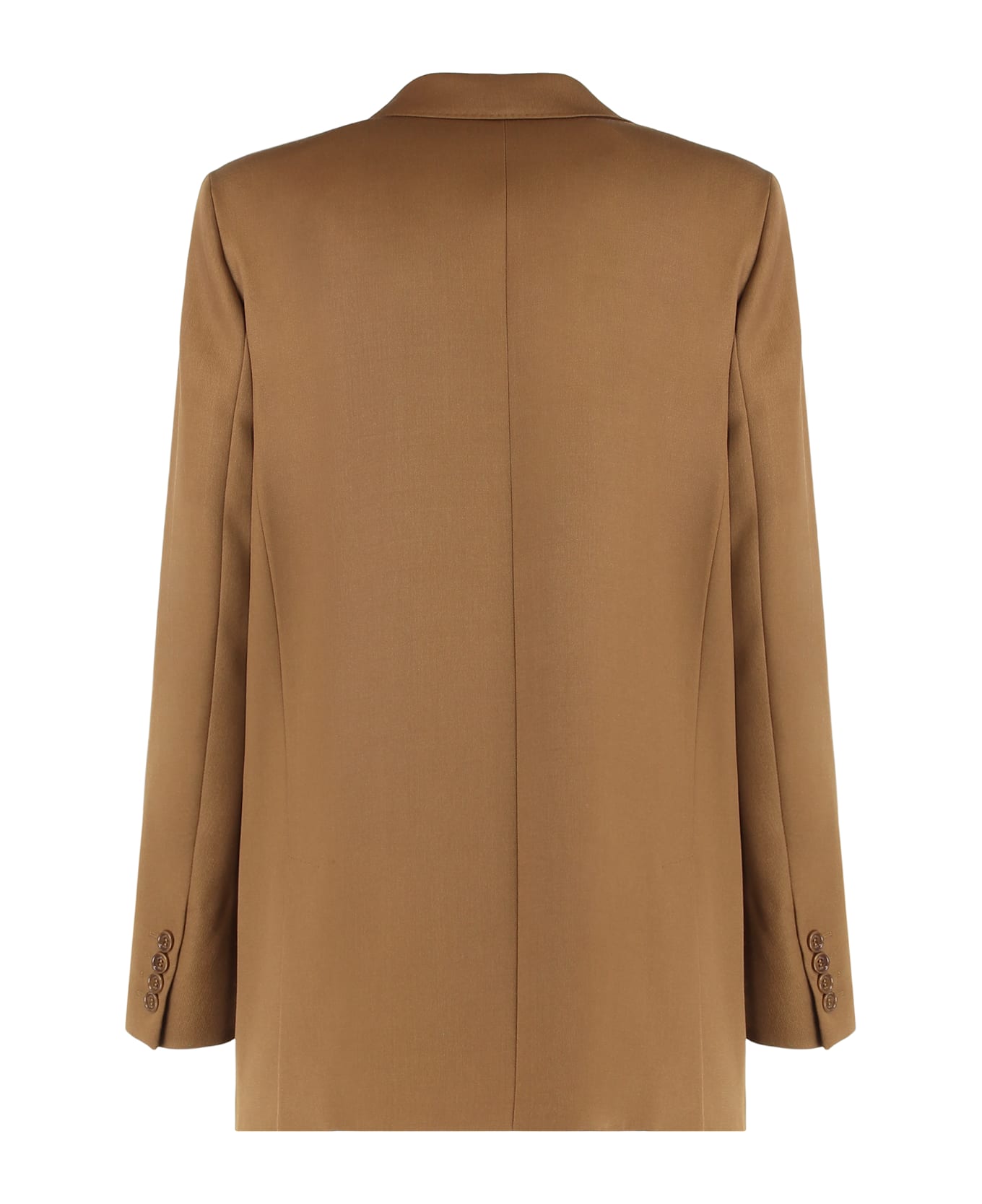Max Mara Double-breasted Blazer In Wool - Camel