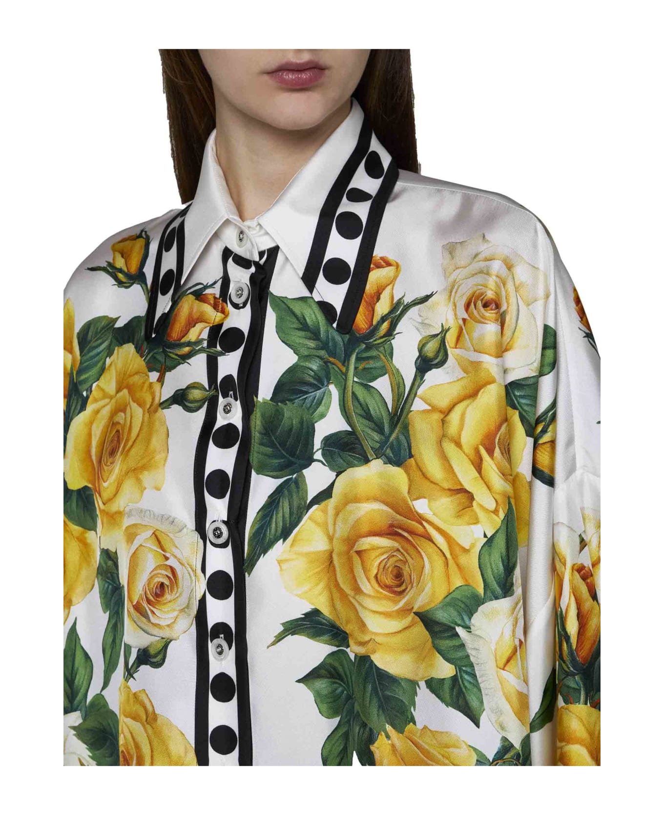 Dolce & Gabbana Shirt - Rose gialle fdo bco