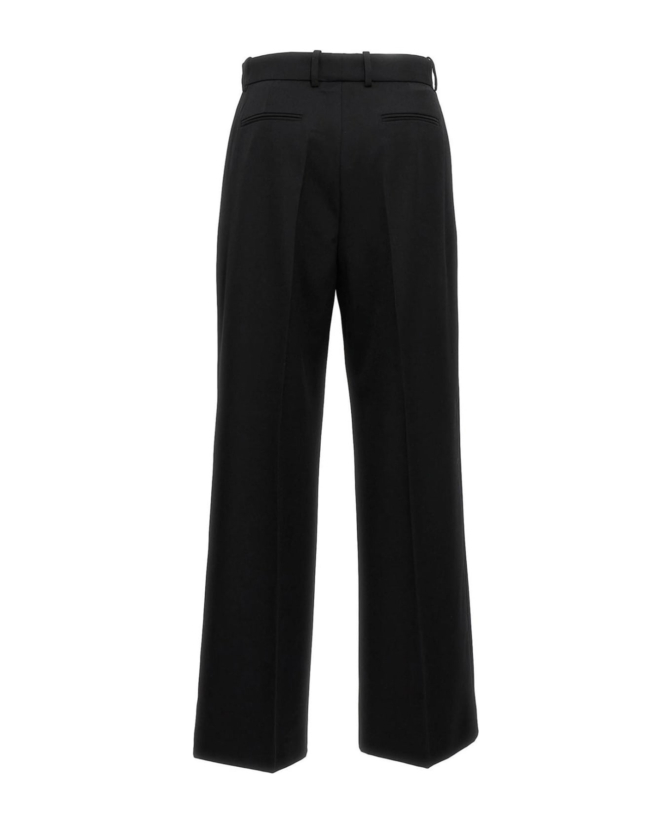 Lanvin High-waisted Wool Trousers - BLACK ボトムス