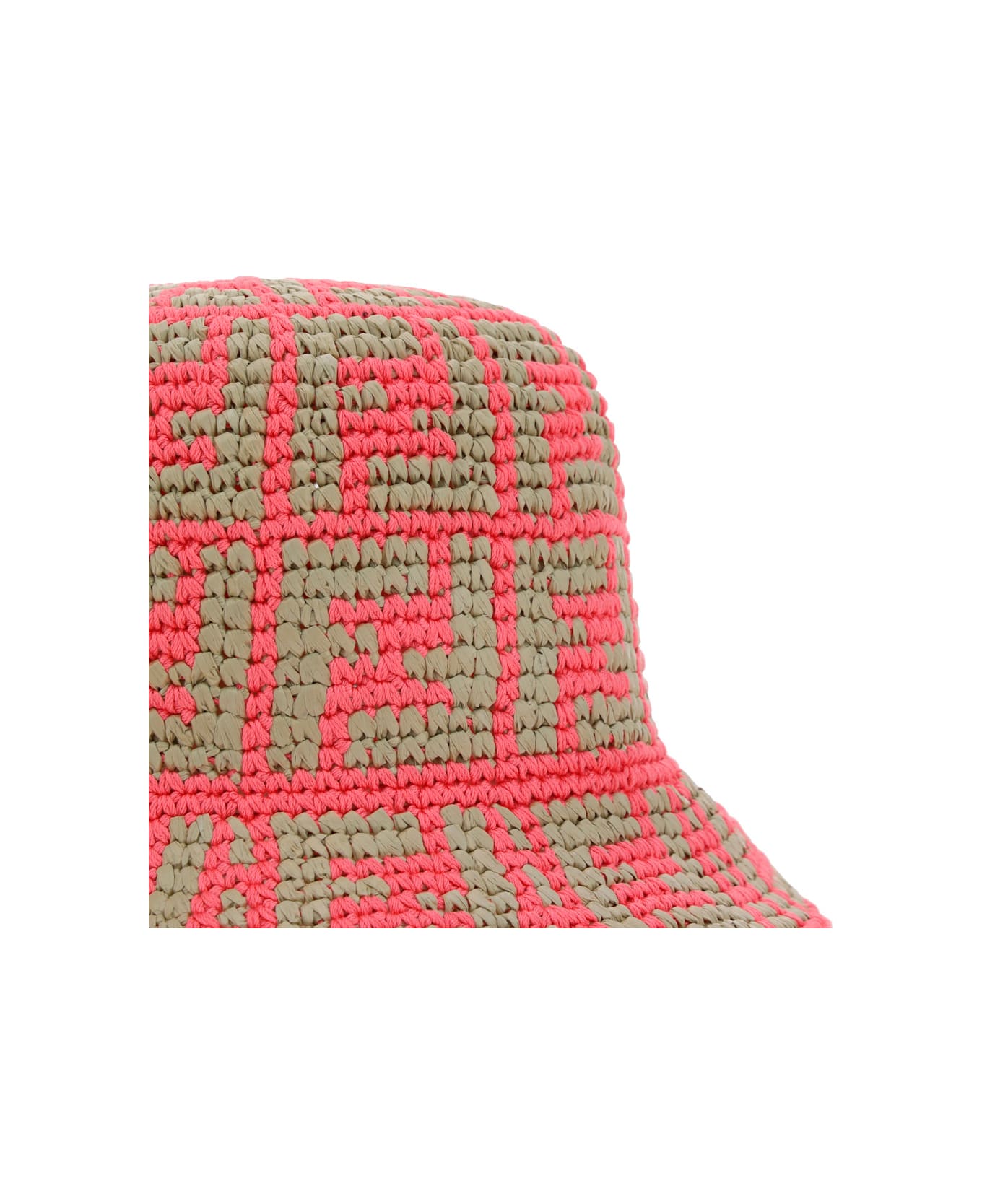 Fendi Raffia Ff Bucket Hat - Pink Dalia 帽子