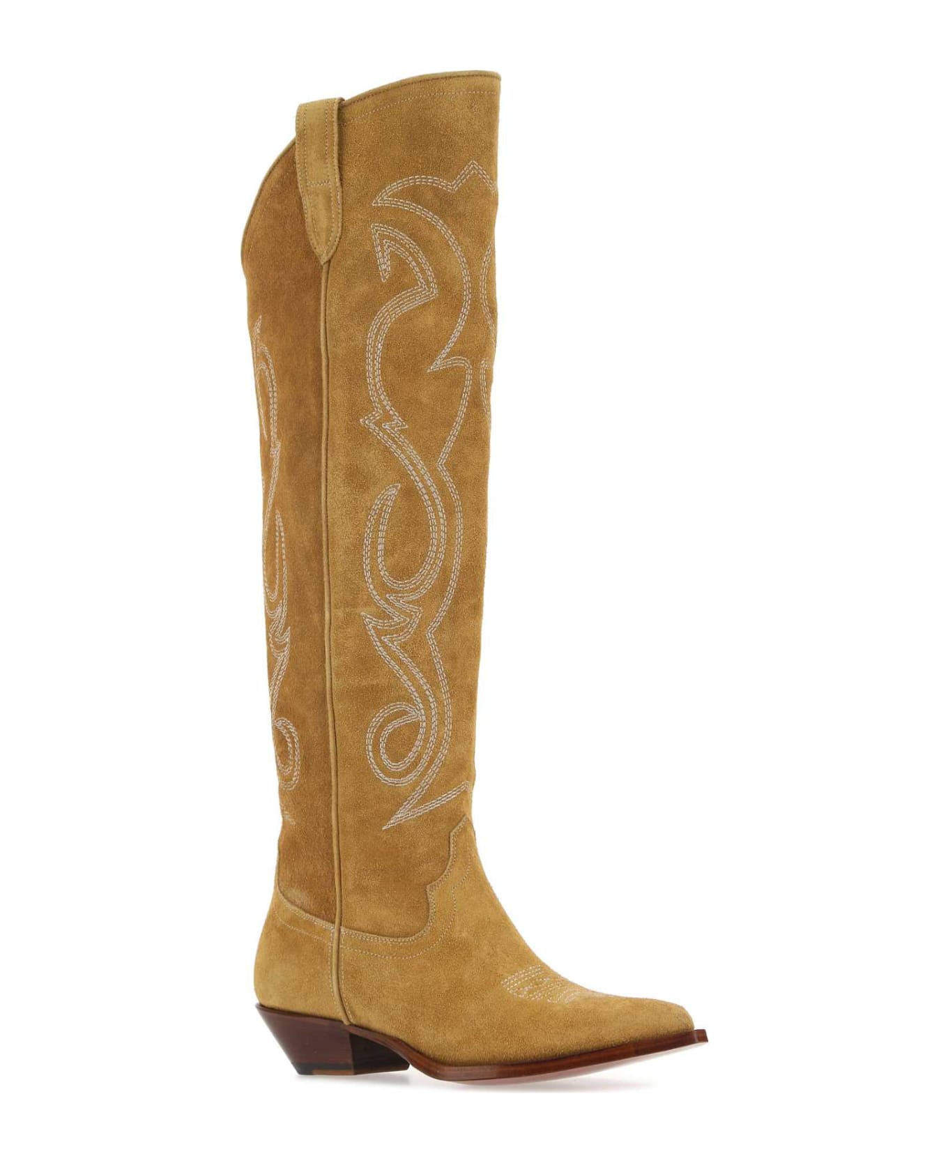 Sonora Camel Suede Hermosillo Boots - DESERT ブーツ