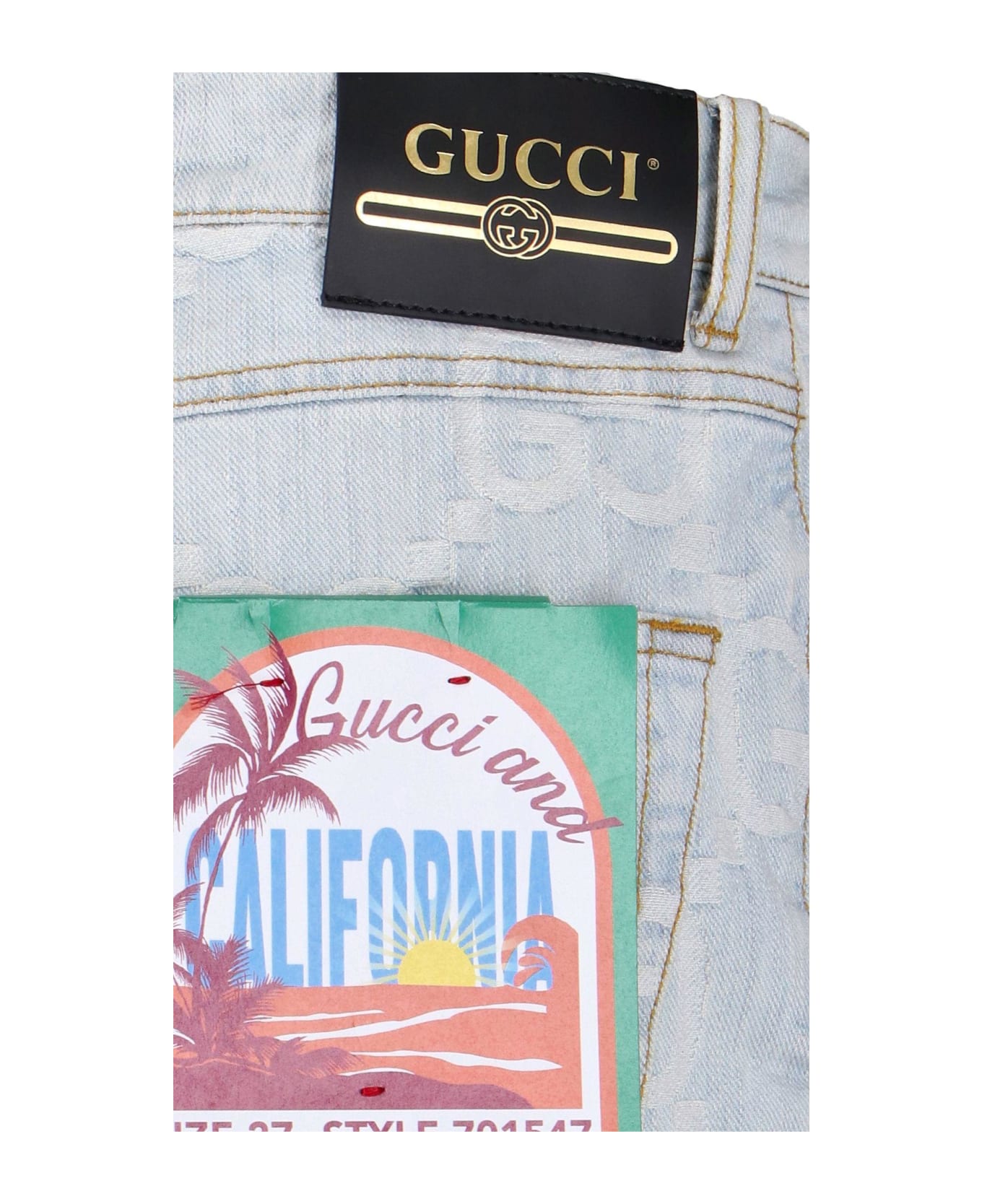 Gucci ' And California' Jeans - Blu