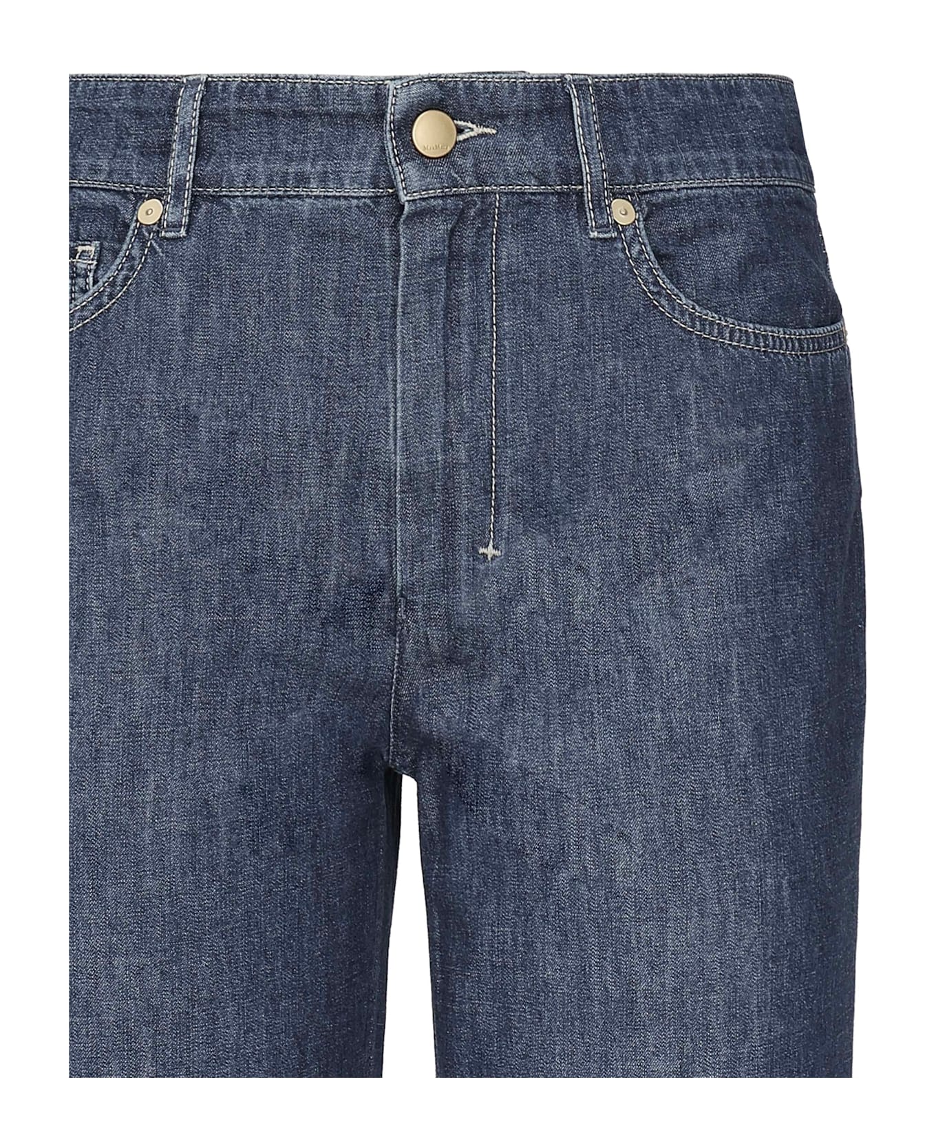 
S Max Mara Straight Leg Denim Jeans - Blue