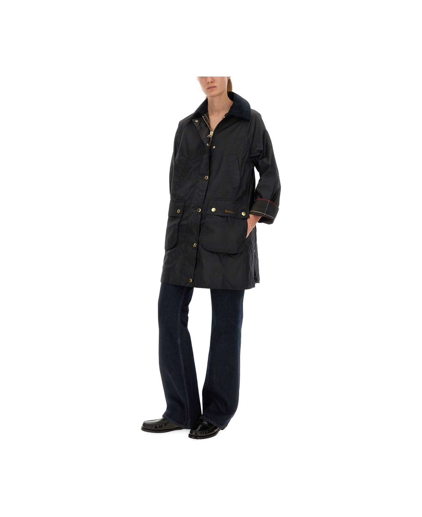 Barbour Waxed Jacket "beadnell" - BLUE