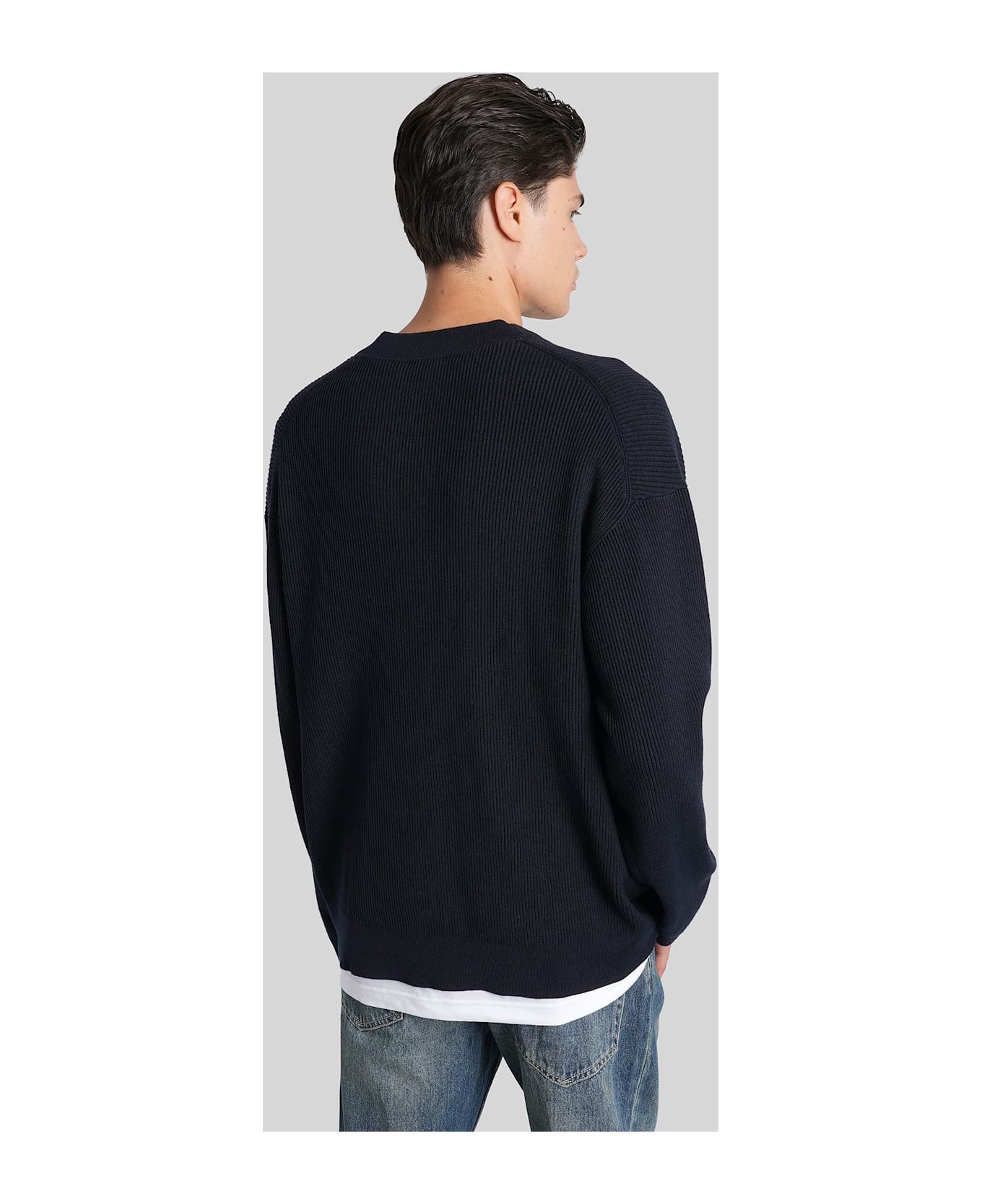 Paul Smith Cardigan In Blue Wool - blue