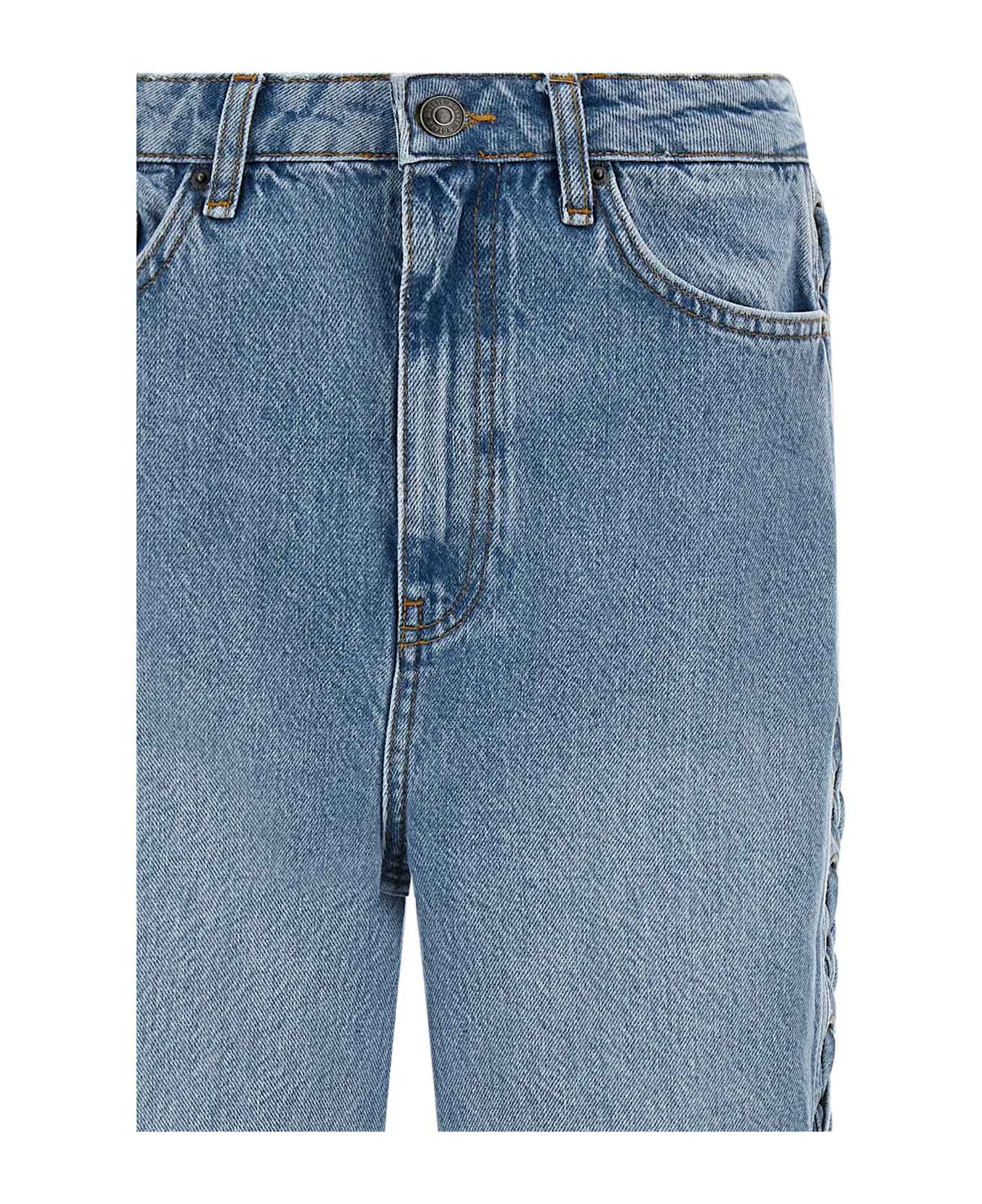 Rotate by Birger Christensen 'twisted Lacing' Jeans - Light Blue