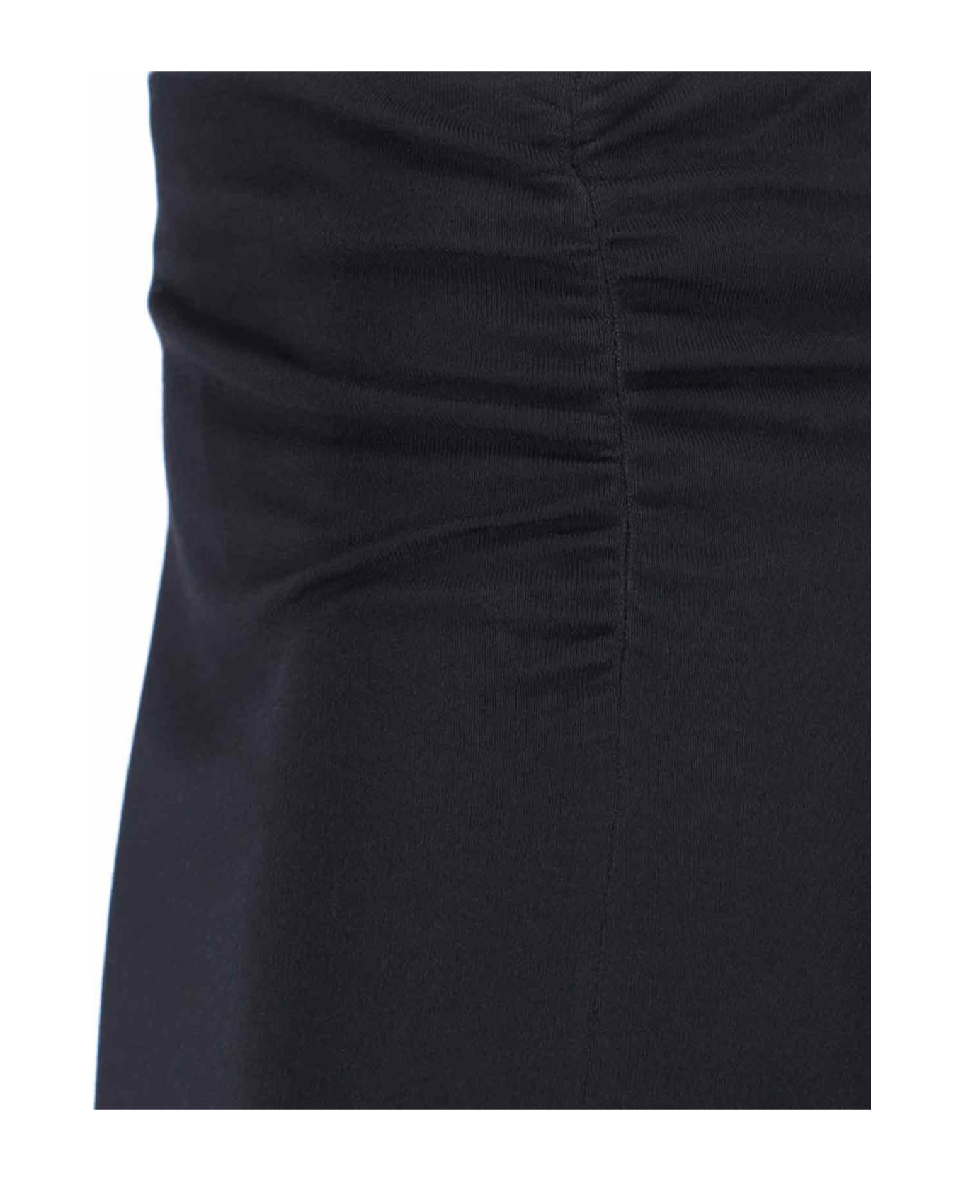 Alaia Draped Skirt - Black  