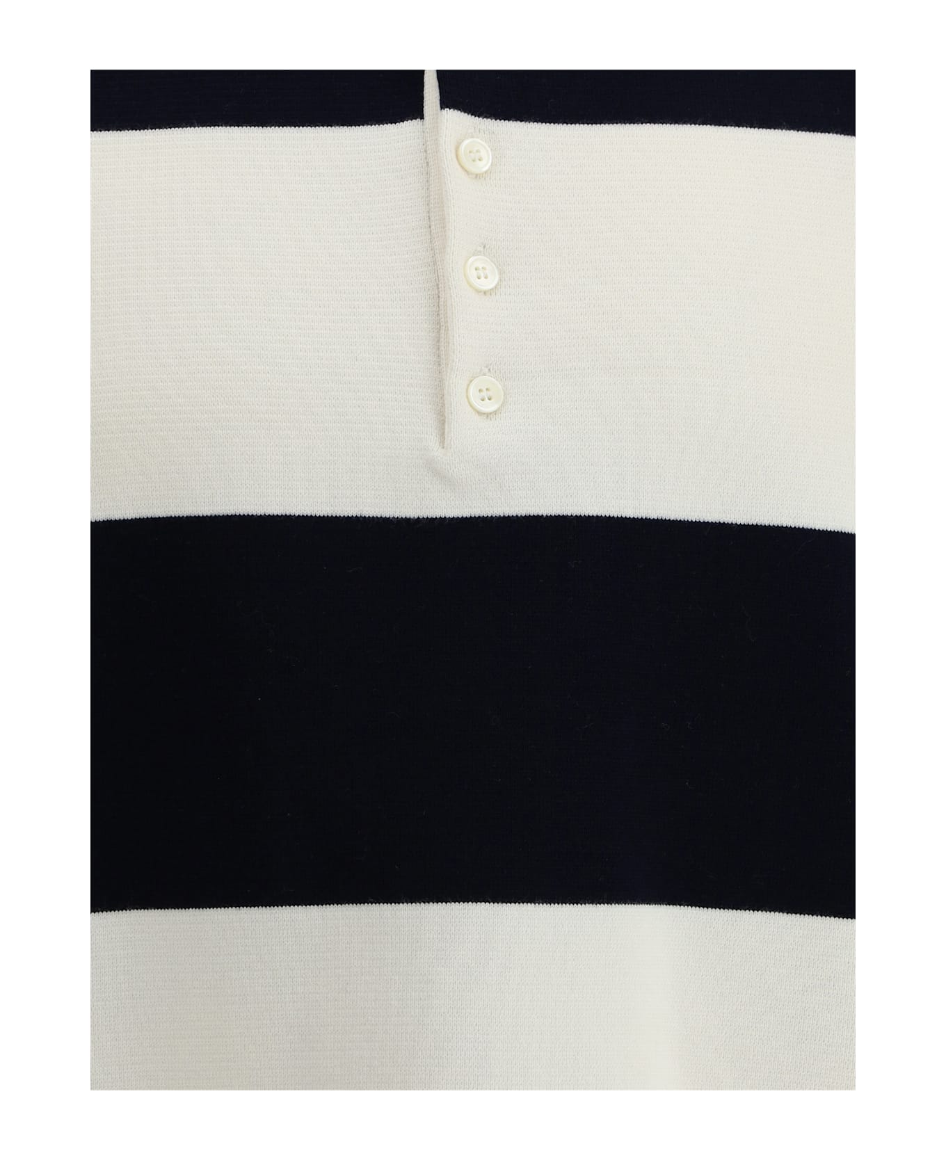 Thom Browne Milano Polo Shirt - Navy/white