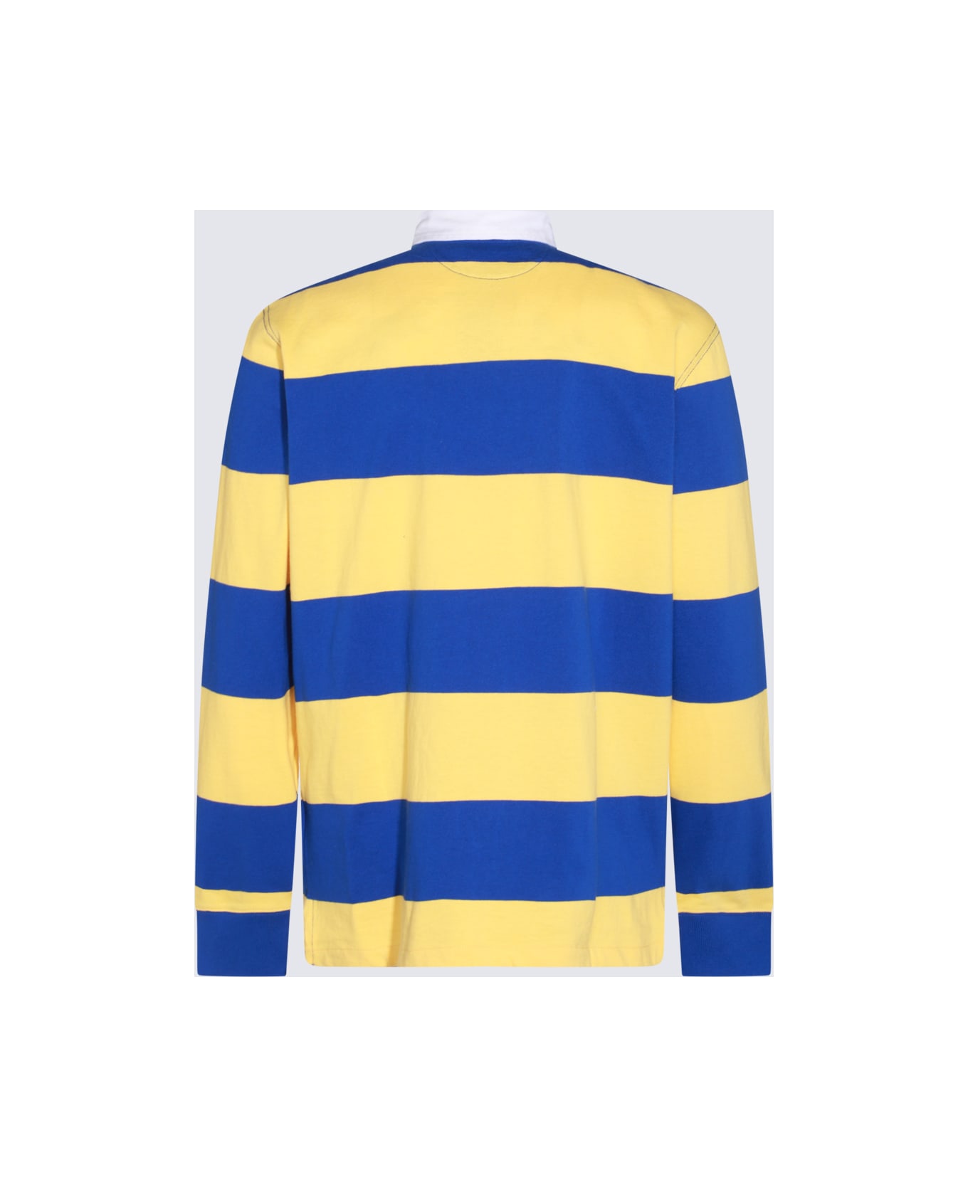 Polo Ralph Lauren Yellow And Blue Cotton Polo Shirt - CHROME YELLOW/CRUISE ROYAL