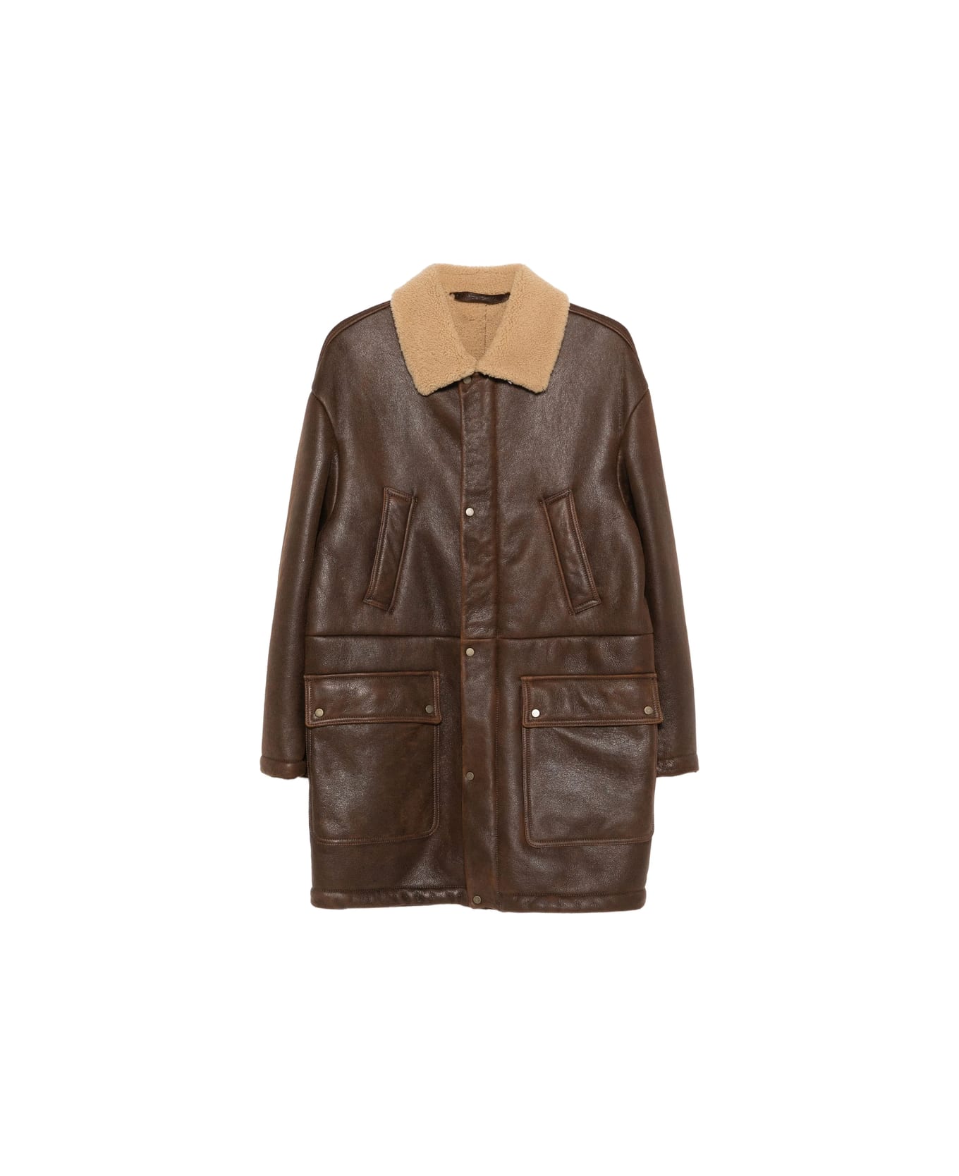Salvatore Santoro Leather Outerwear - BROWN