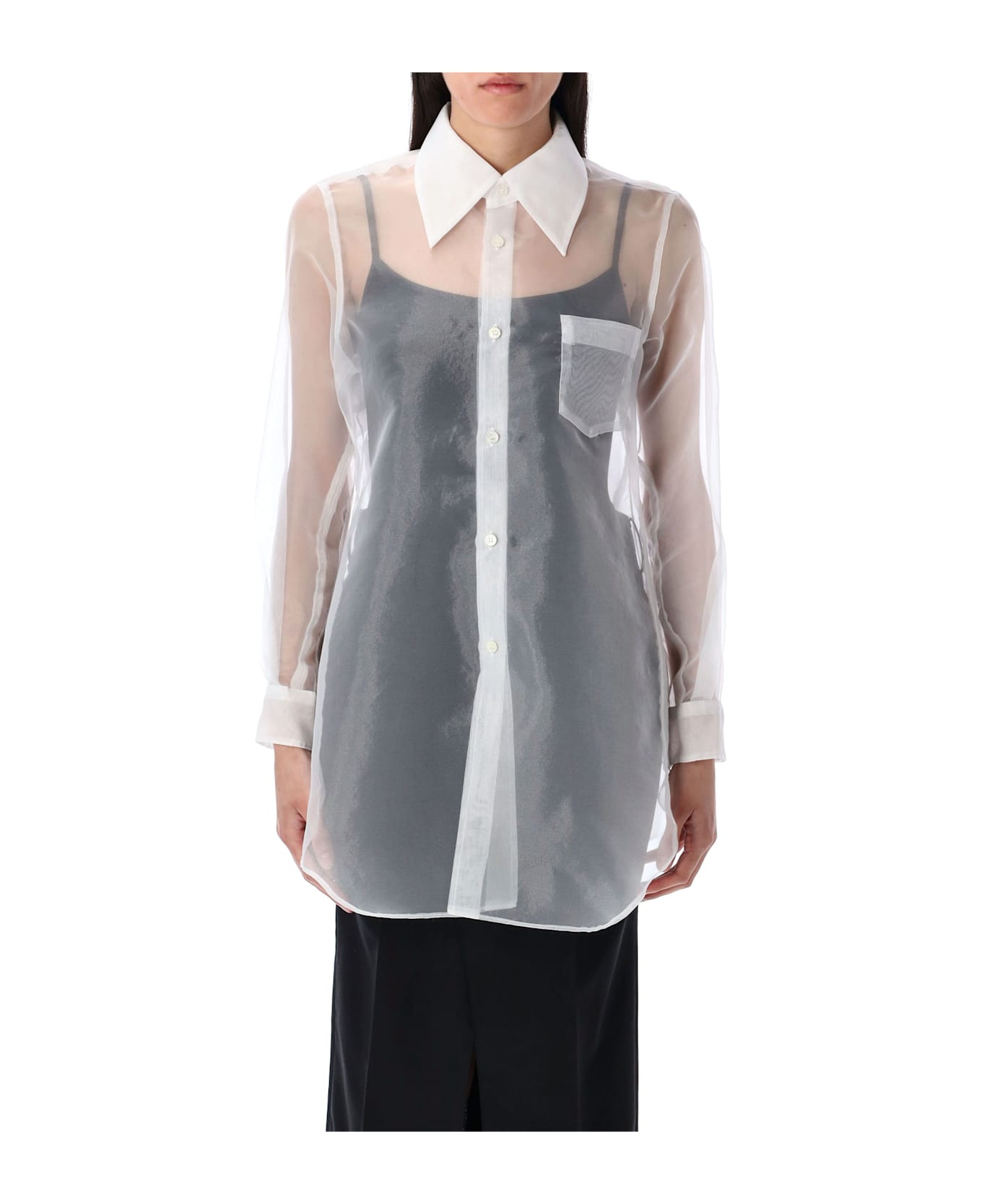 Comme des Garçons Organza Shirt - White