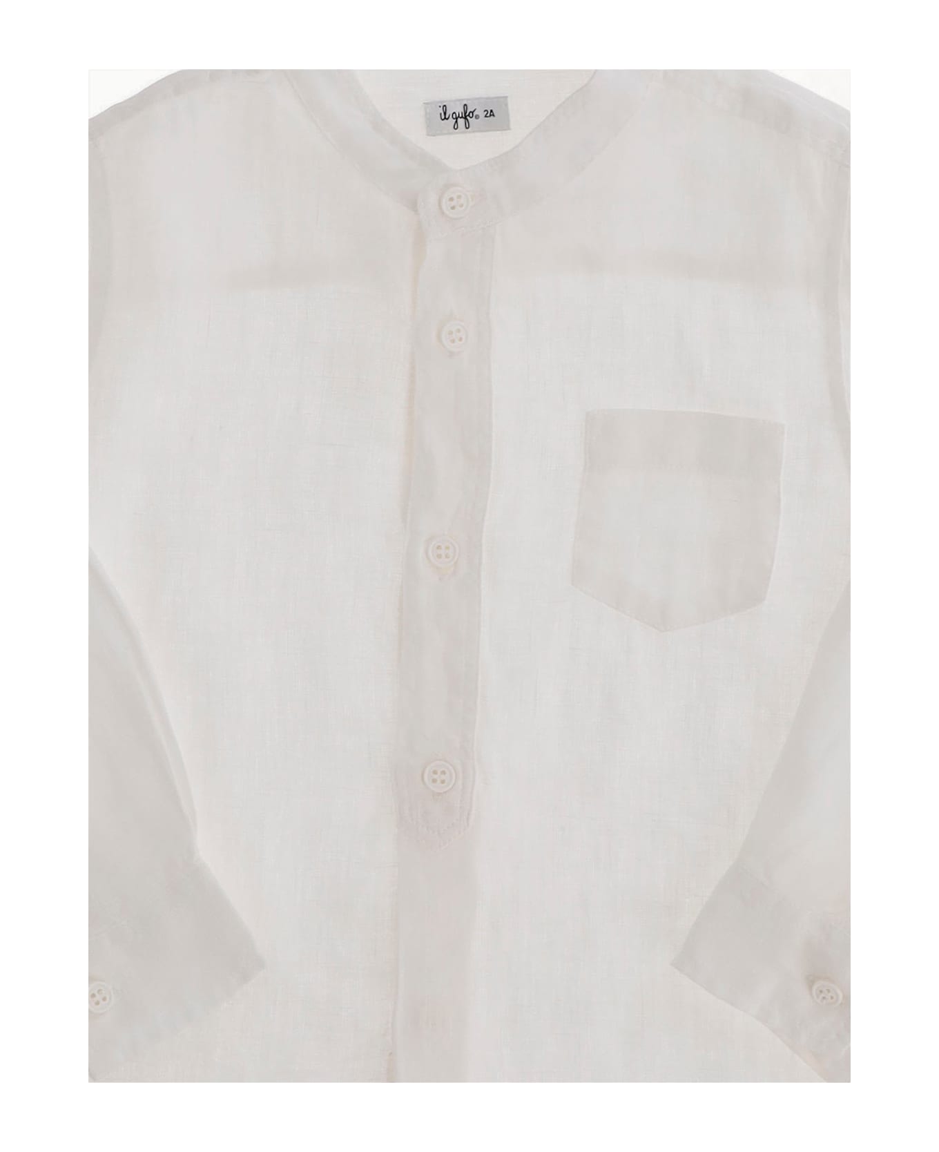 Il Gufo Linen Shirt - White シャツ