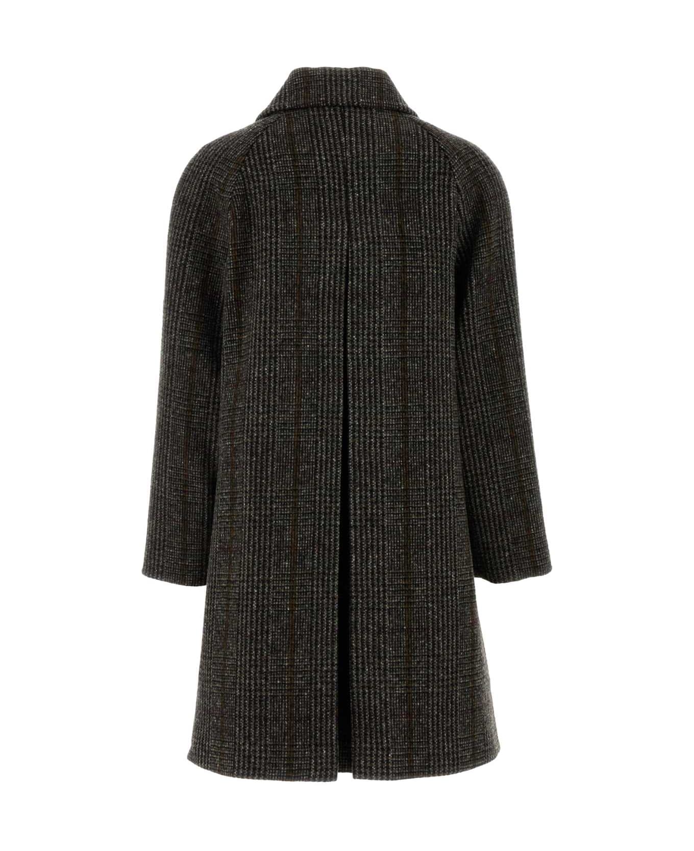 Weekend Max Mara Embroidered Wool Blend Pitone Coat - GALLES