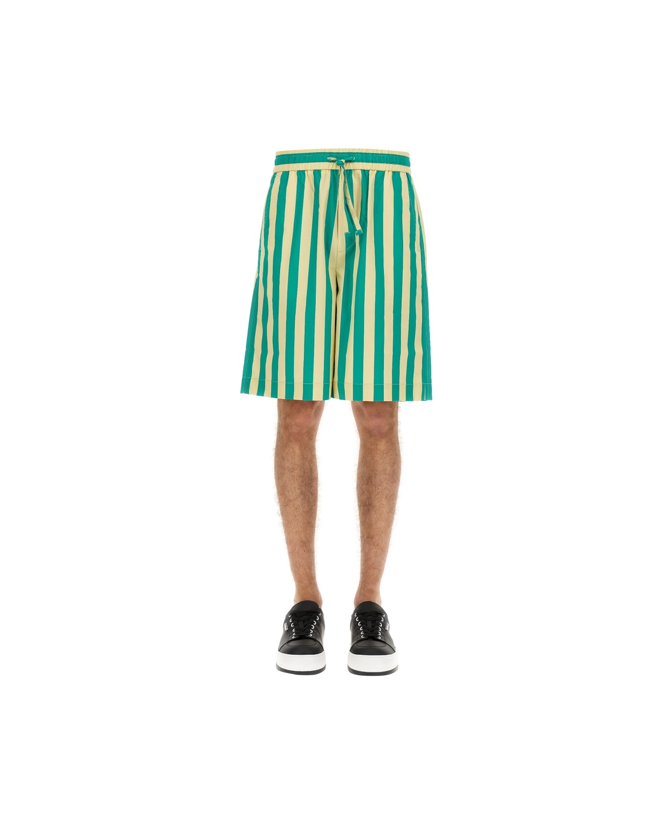Sunnei Striped Pattern Bermuda Shorts - MULTICOLOUR