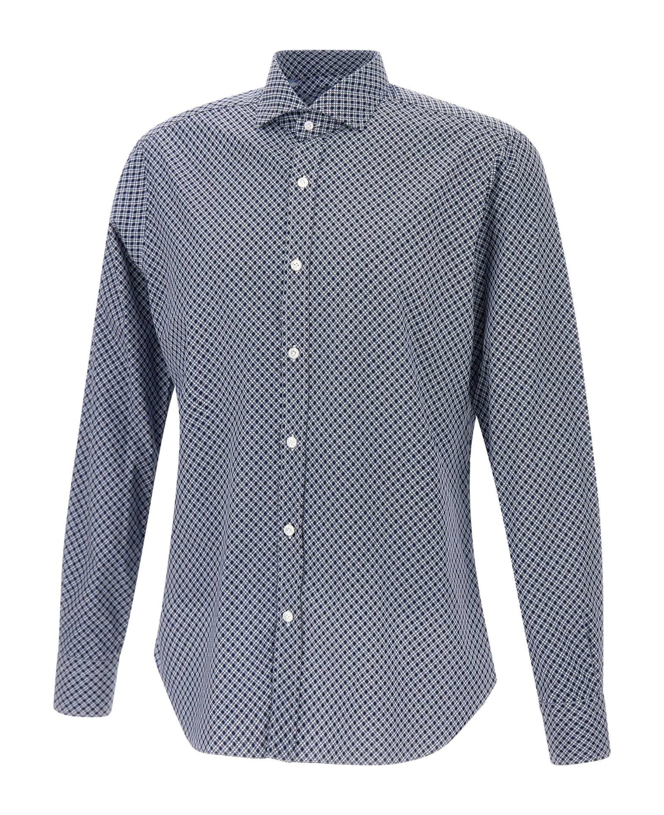 Barba Napoli Cotton Shirt - BLUE シャツ