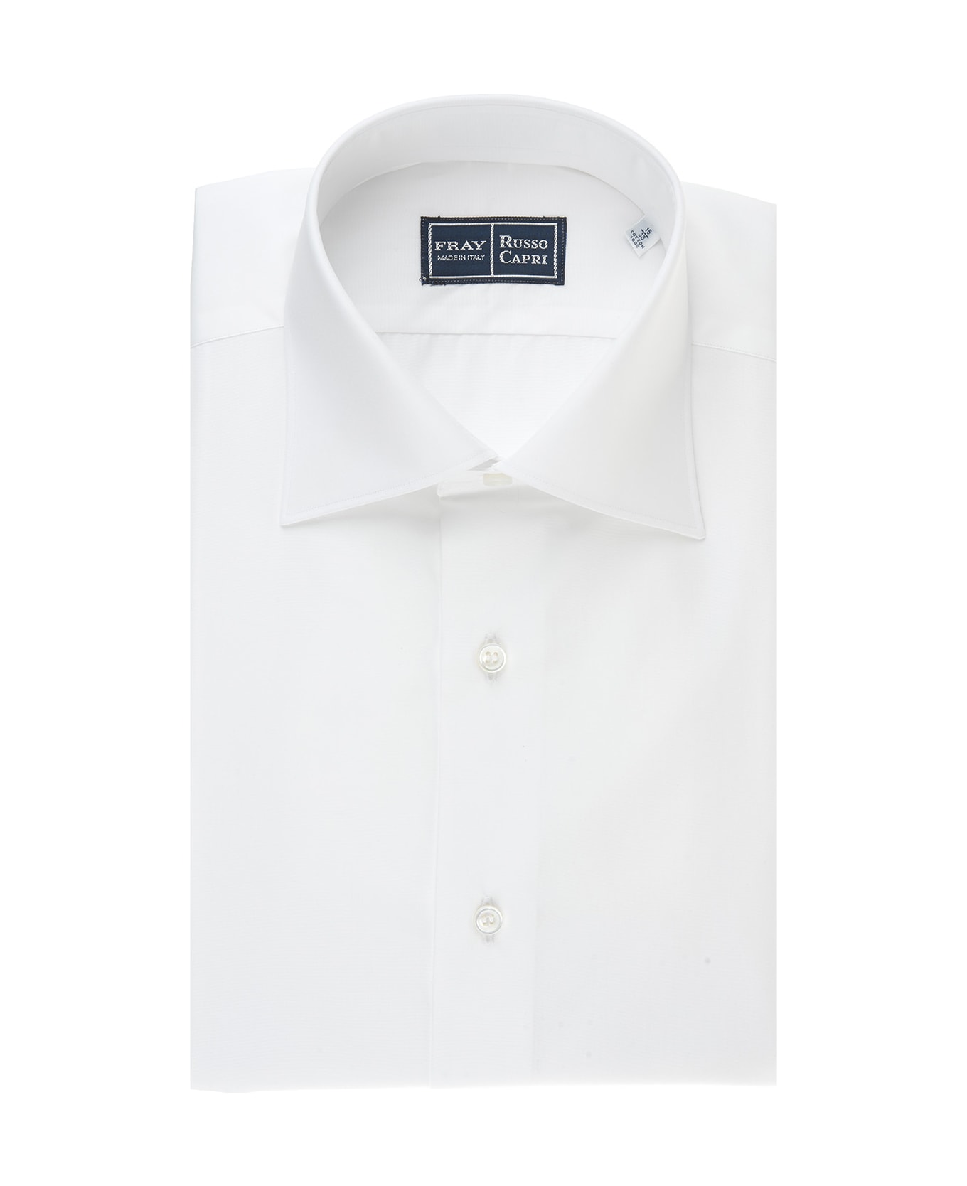 Fray Regular Fit Shirt In White Popeline - White