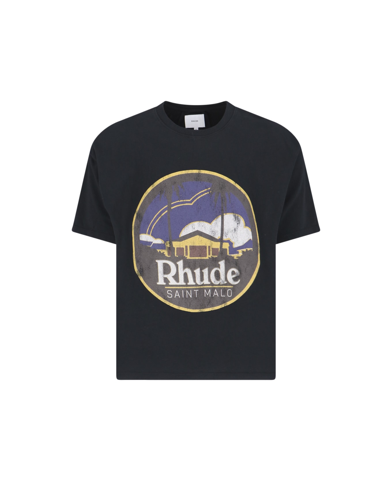 Rhude 'saint Malo' T-shirt - Black  